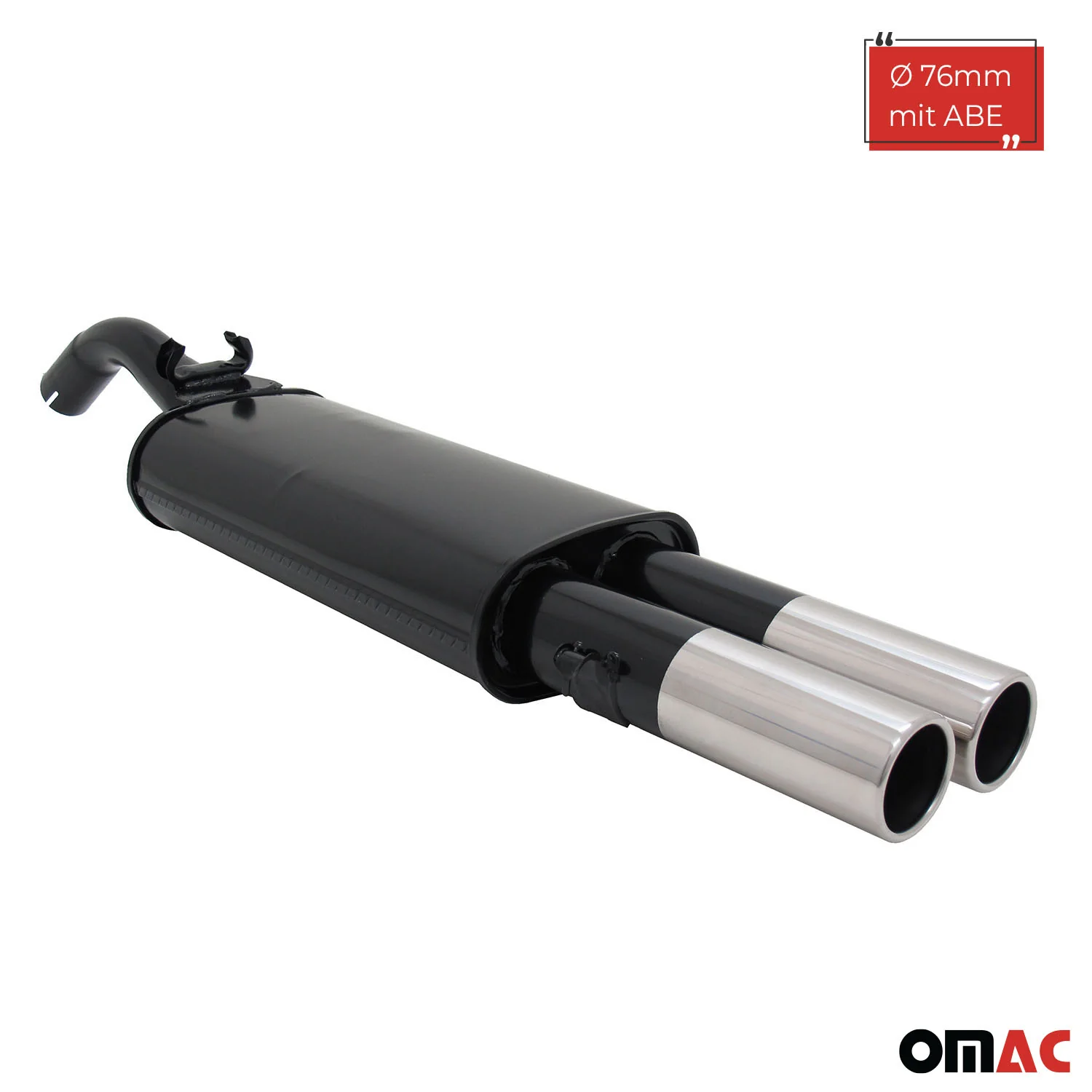 Novus Sportauspuff für VW Golf 2 19E 2x76mm Endschalldämpfer mit ABE - Image 2