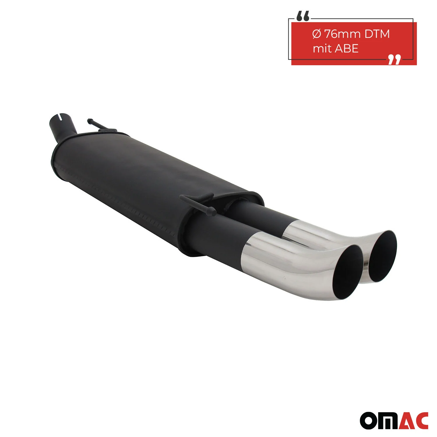 Novus Sportauspuff für VW Golf 3 / Golf 4 Cabrio 2x76mm DTM - Image 2