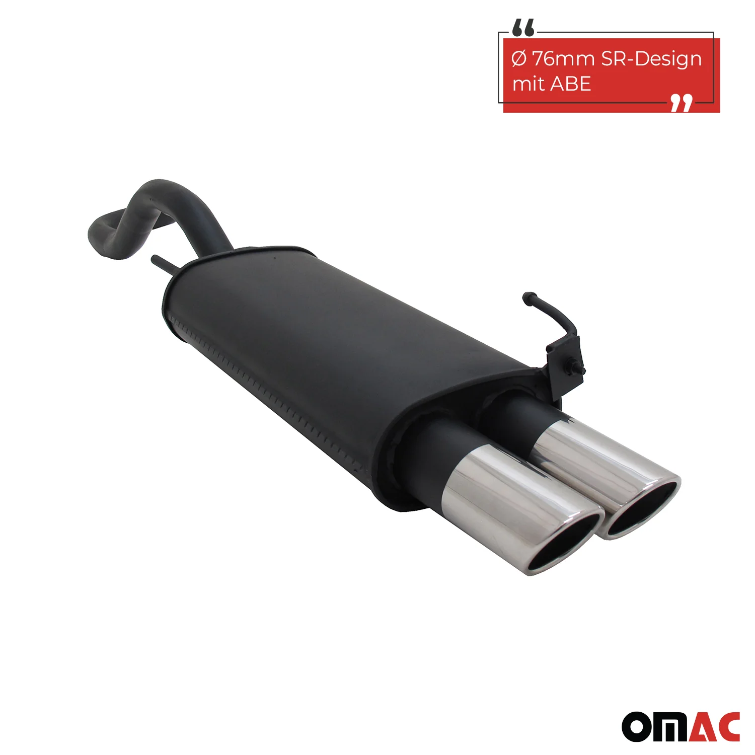 Novus Sportauspuff für VW Polo 4 6N / 6N2 2x76 SR-Design Endschalldämpfer  ABE - Image 2