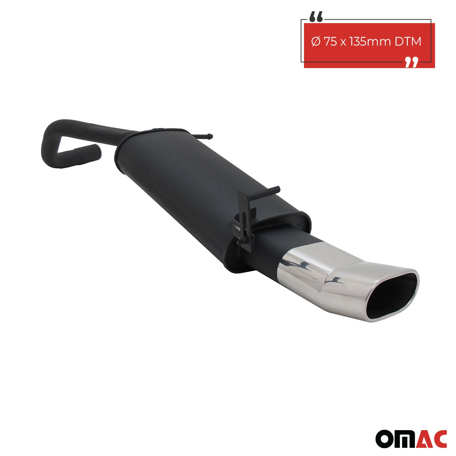 Novus Sportauspuff für VW Polo 9N / 9N3 135x75mm DTM Endschalldämpfer - Image 2