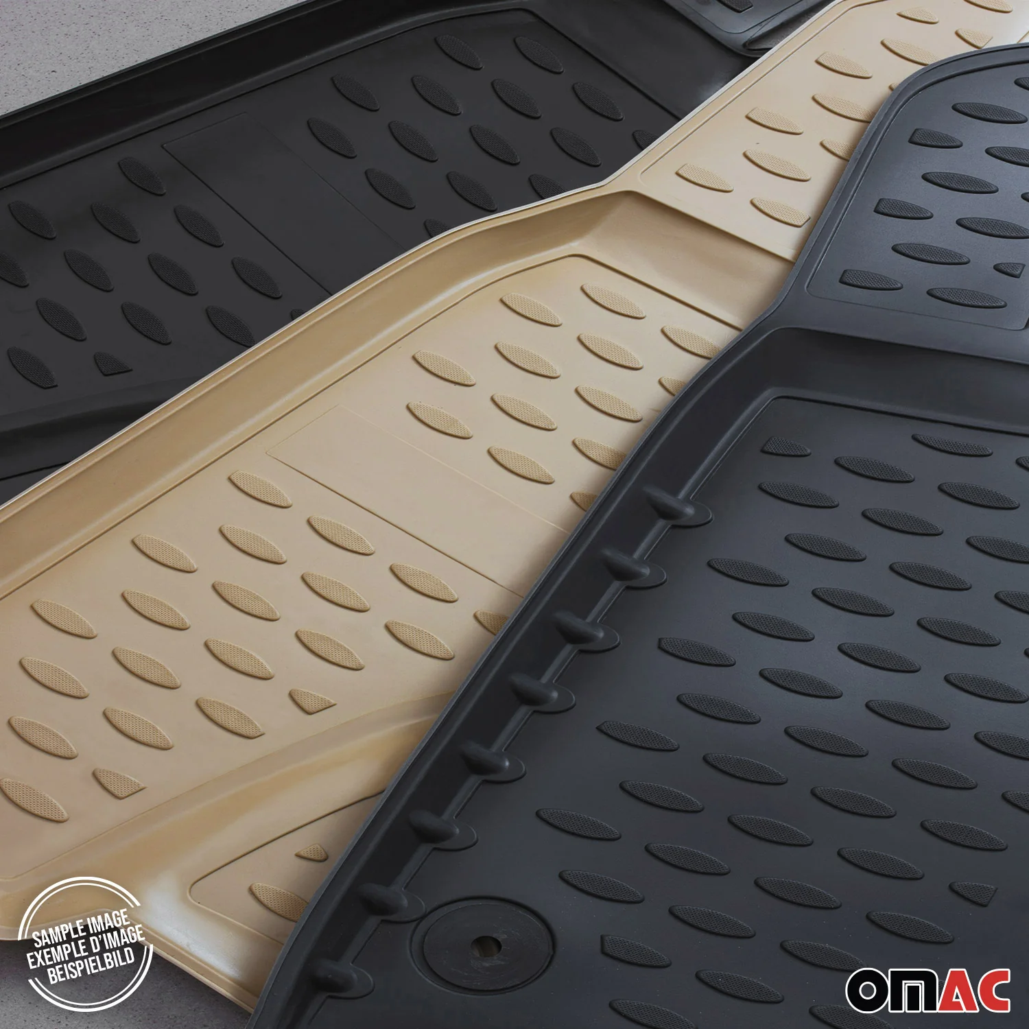 OMAC Fußmatten Gummimatten für Nissan Pathfinder 2005-2010 Automatten Schwarz 4x - Image 12