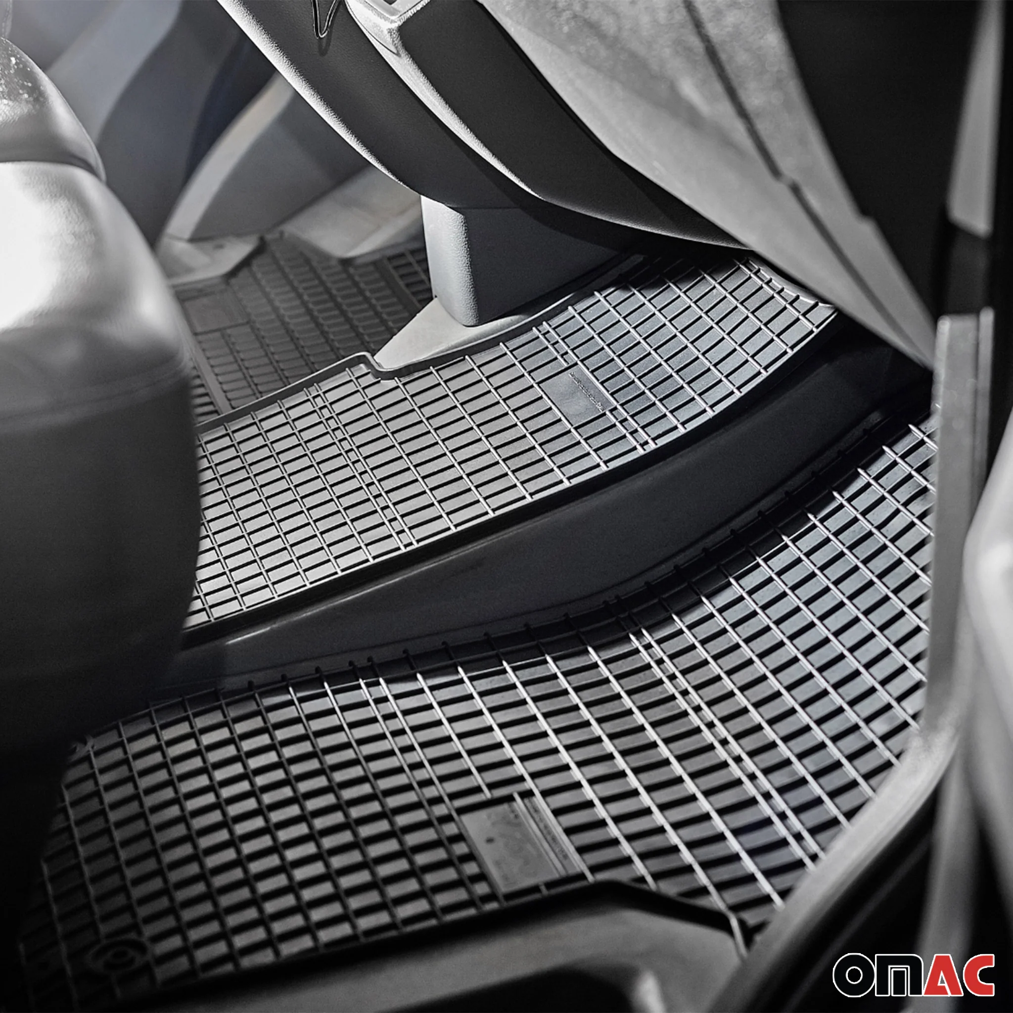 OMAC Gummi Fußmatten für Lexus NX 1 2014-2021 Automatten Gummi Schwarz 4tlg - Image 7