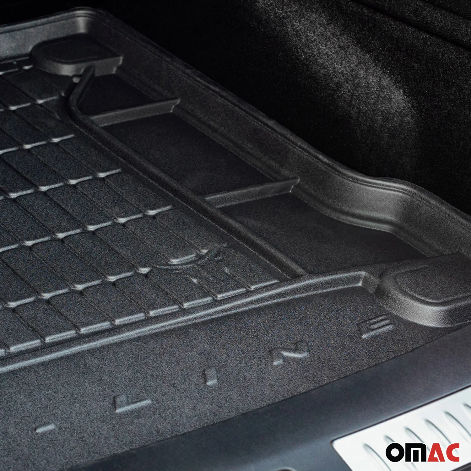 OMAC Gummi Kofferraumwanne für Honda Civic Schrägheck 2006-2011 TPE Schwarz - Image 6