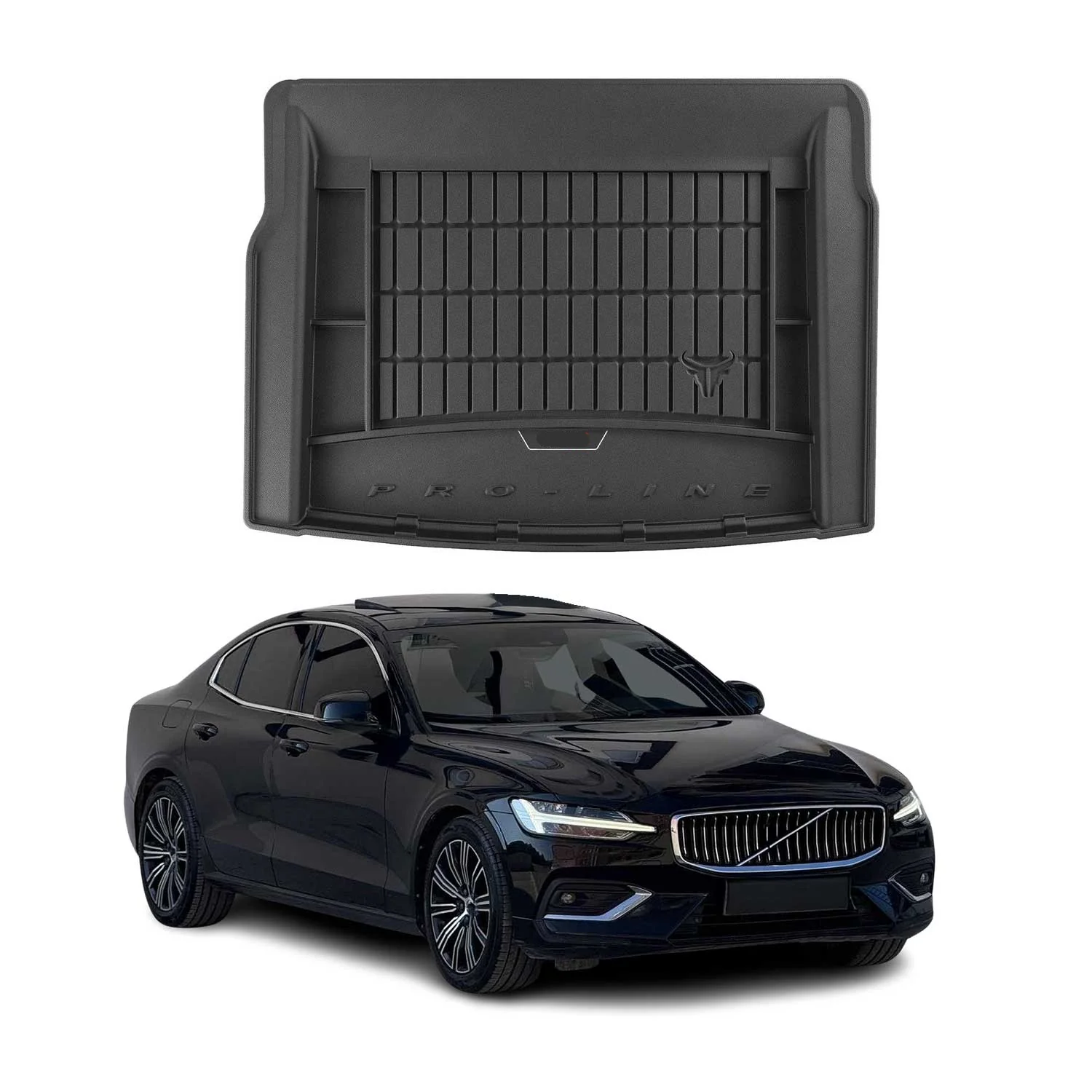OMAC Gummi Kofferraumwanne für Volvo S60 2019-2025 TPE Laderaumwanne Schwarz