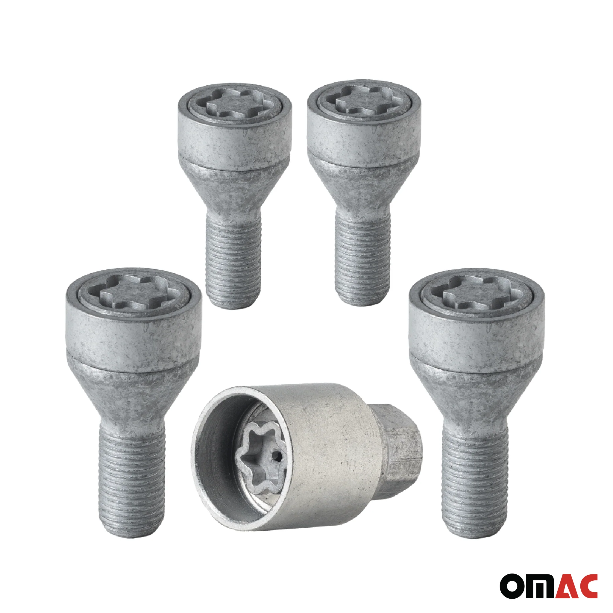 Radschloss Radschrauben Satz für Dacia Duster ab 2018 Silber 4tlg M12X1.5 - Image 9