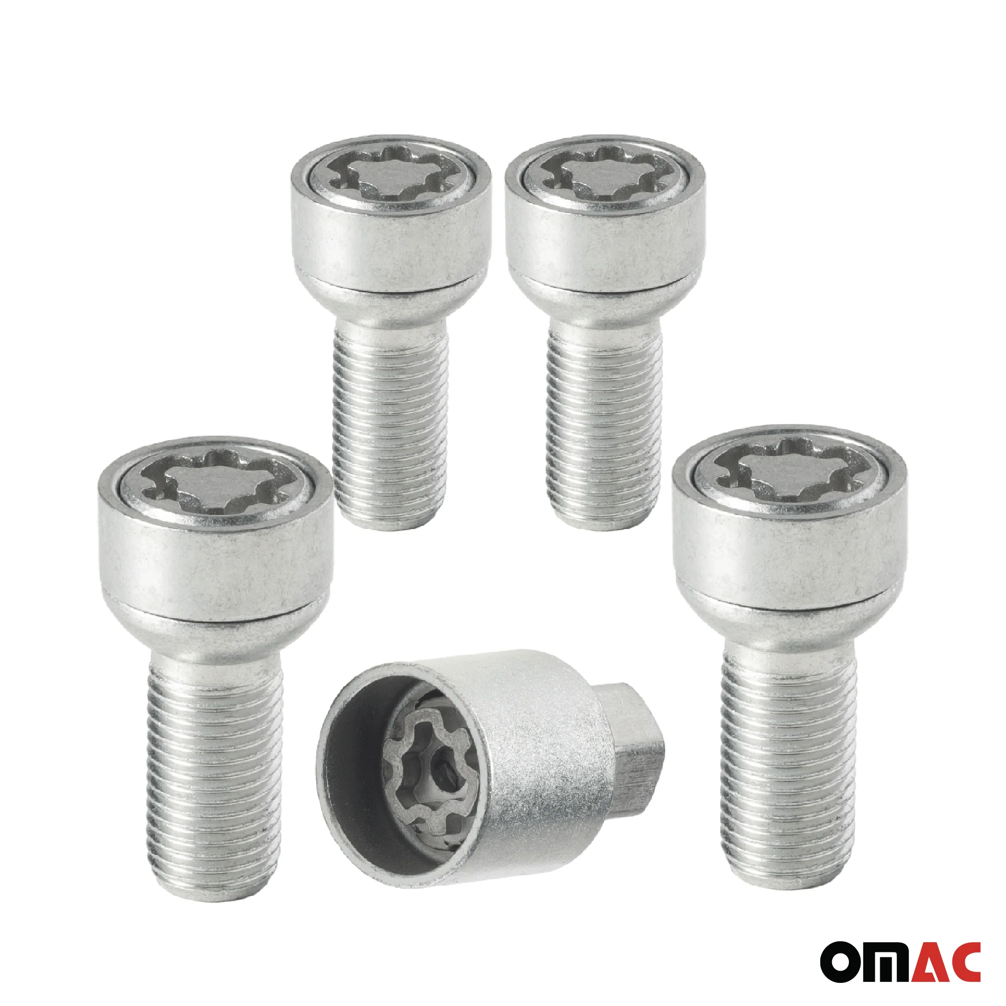 Radschloss Radschrauben Satz für DR DR4 / DR5 ab 2021 Silber 4tlg M12X1.5 - Image 9