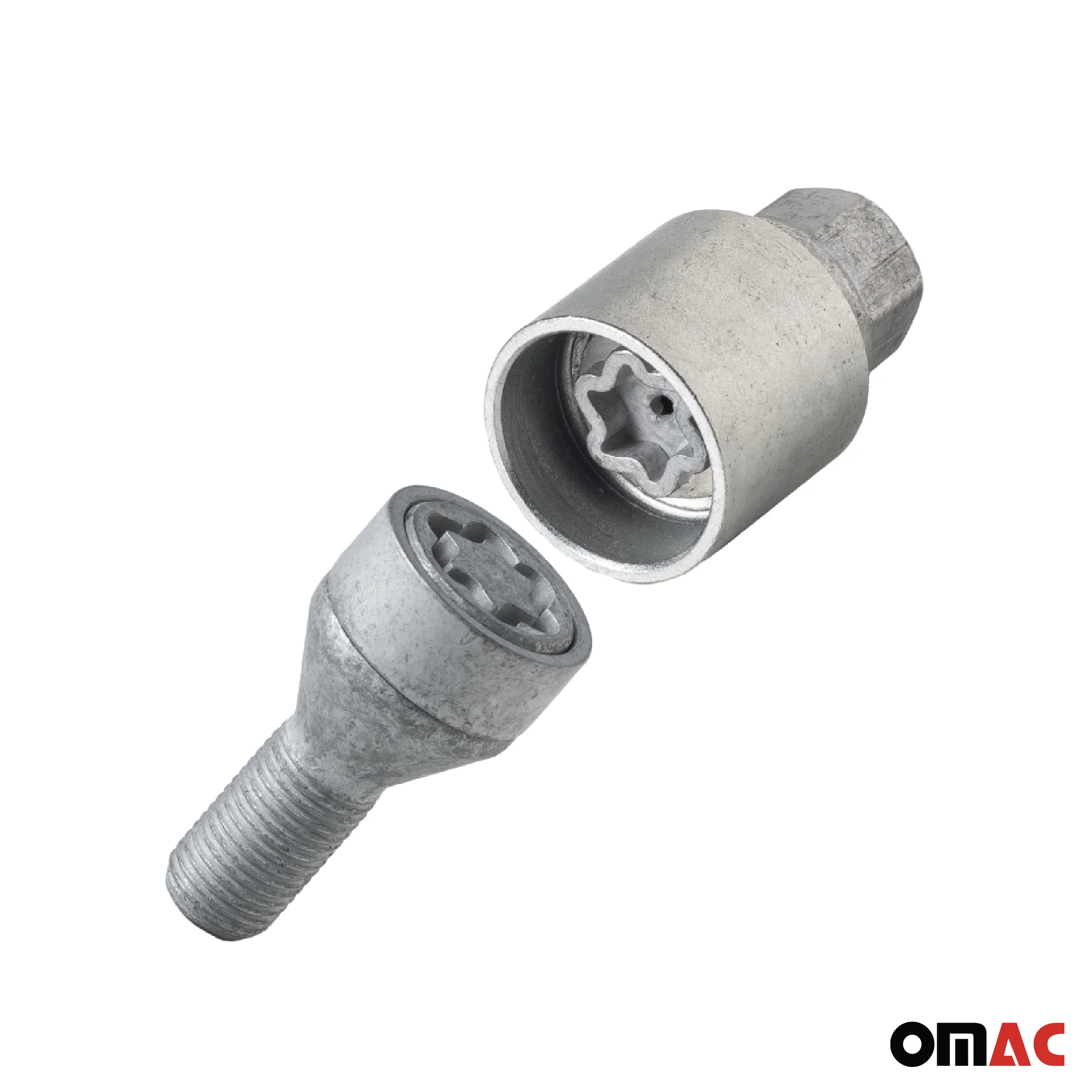 Radschloss Radschrauben Satz für Fiat Scudo ab 2007 Silber 4tlg M12X1.25 - Image 8