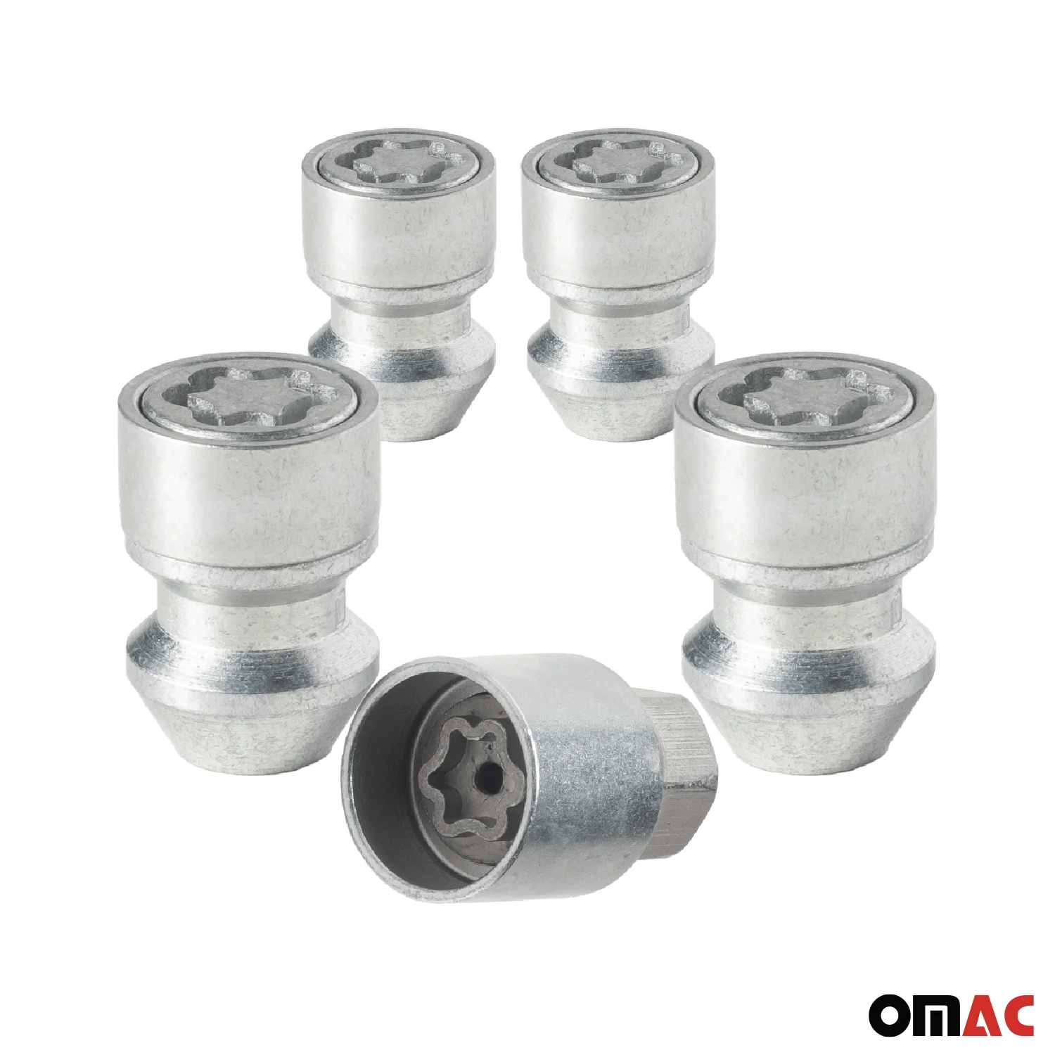 Radschloss Radschrauben Satz für Mitsubishi Colt bis 2009 Silber 4tlg M12X1.5 - Image 9