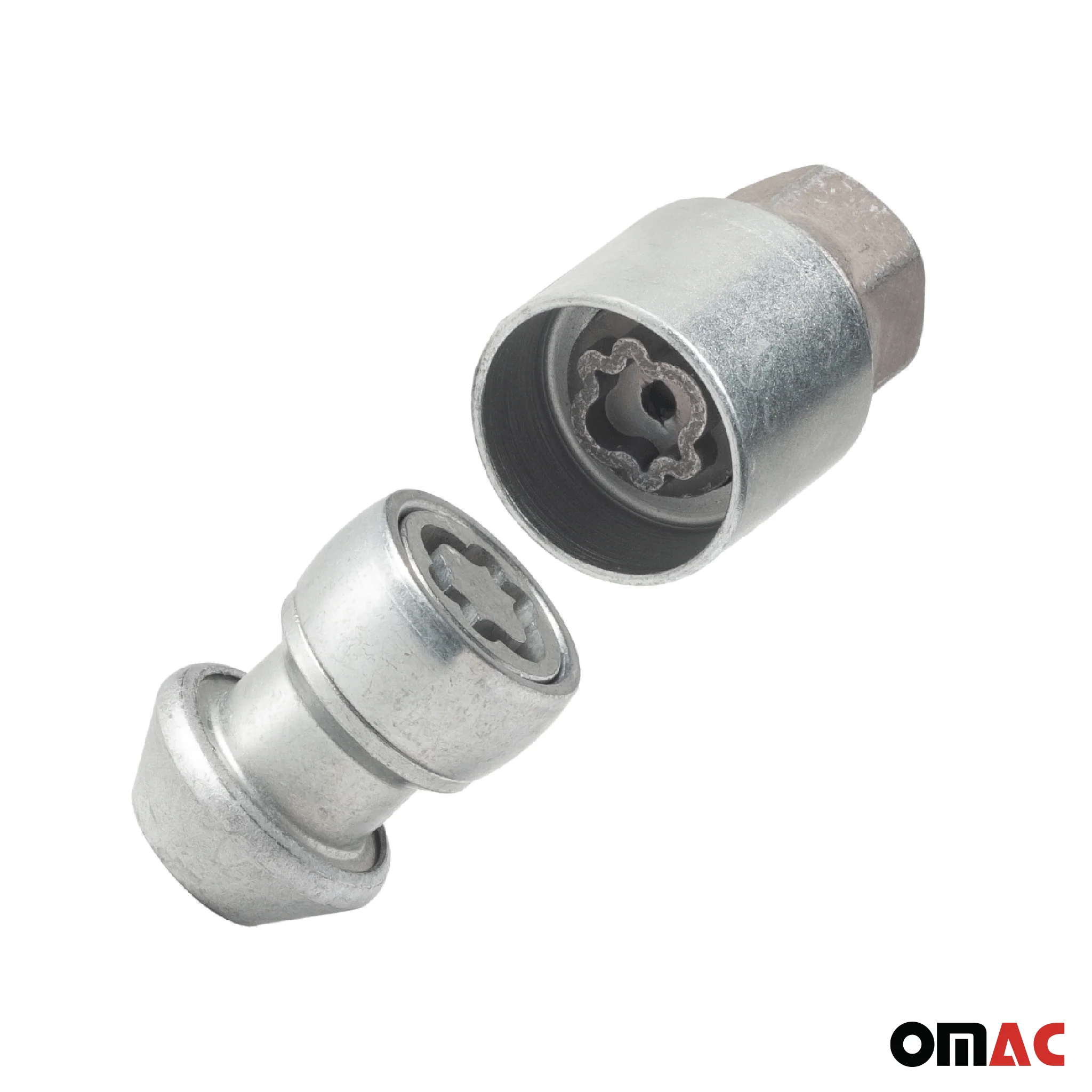 Radschloss Radschrauben Satz für Volvo V50/ S40/ V40 Silber 4tlg M12X1.5 - Image 8