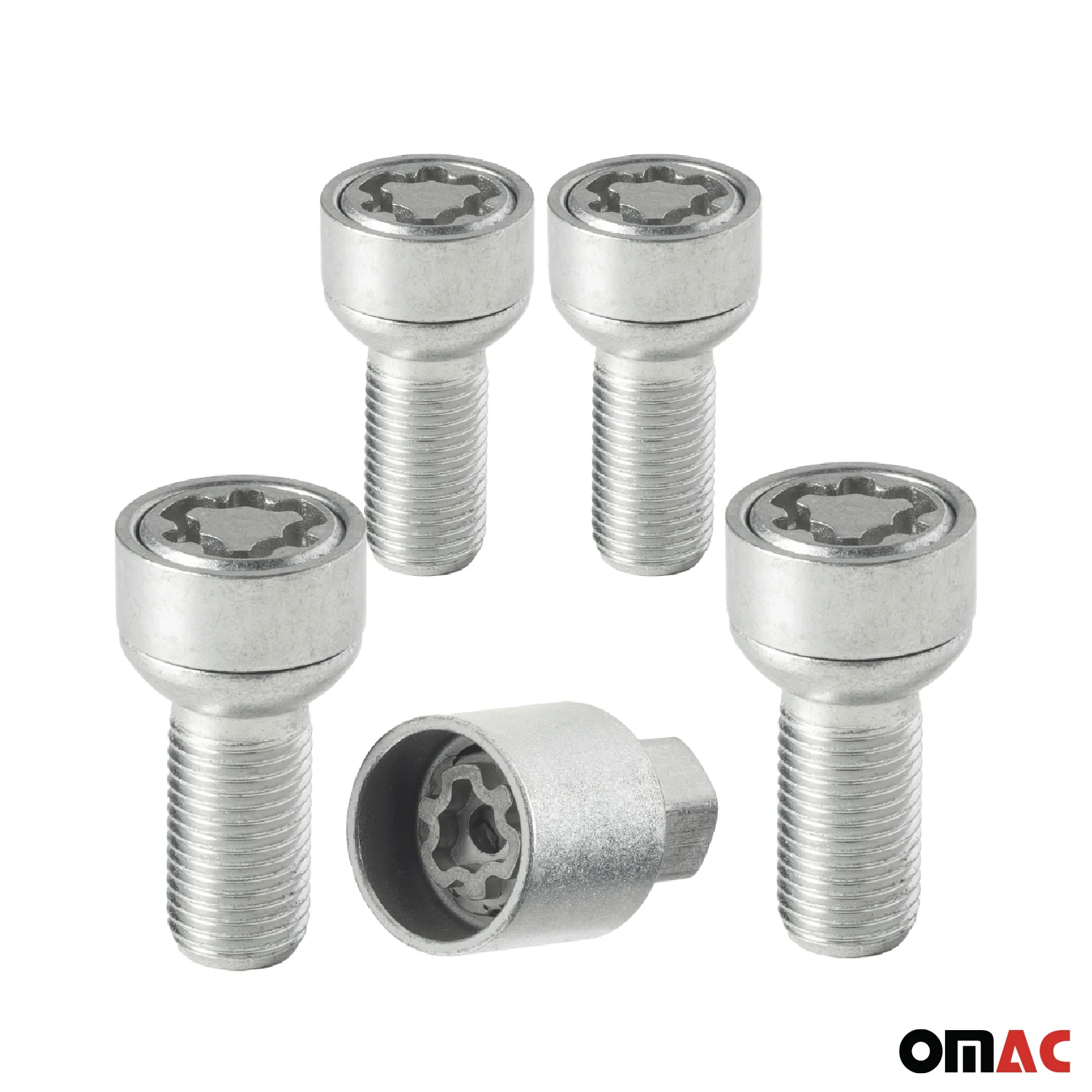 Radschloss Satz für Seat Ateca/ Arona/ Tarraco ab 2016 Silber 4tlg M12X1.5 - Image 9