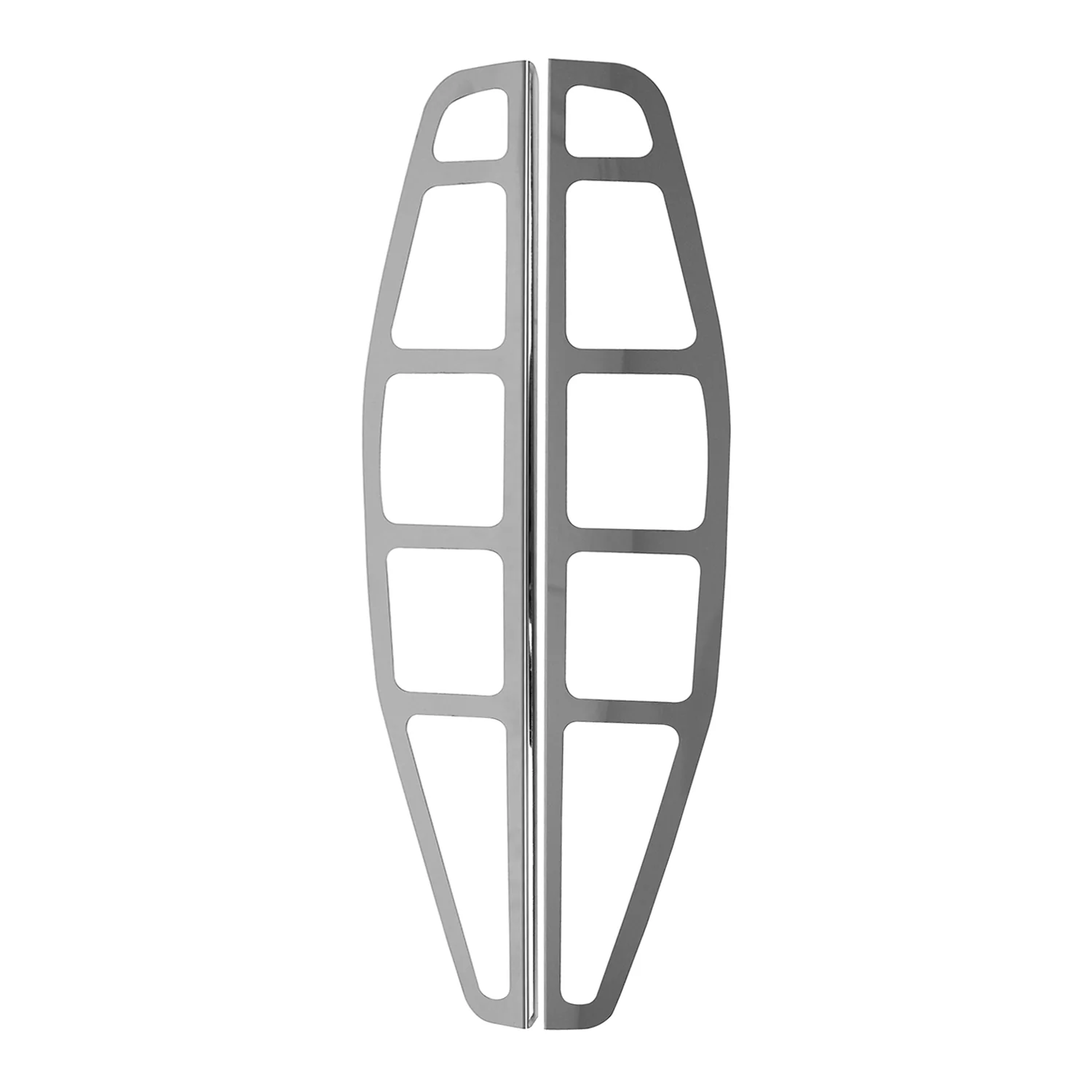 Rücklicht Leisten Heckleuchte für Fiat Doblo 2000-2006 Edelstahl Chrom 2tlg - Image 6