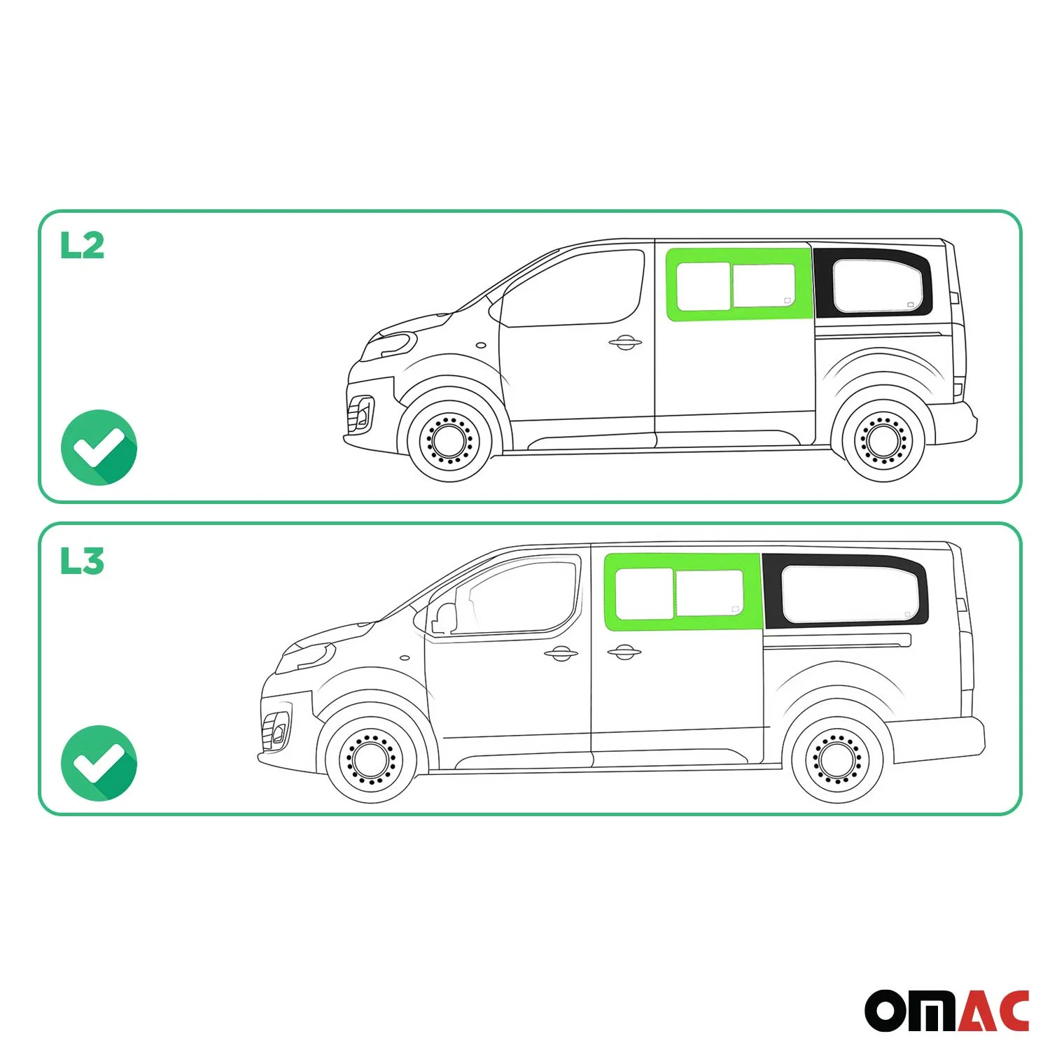 Schiebefenster Seitenfenster für Opel Vivaro 2019-2026 Auto Fenster Links L2 L3 - Image 3