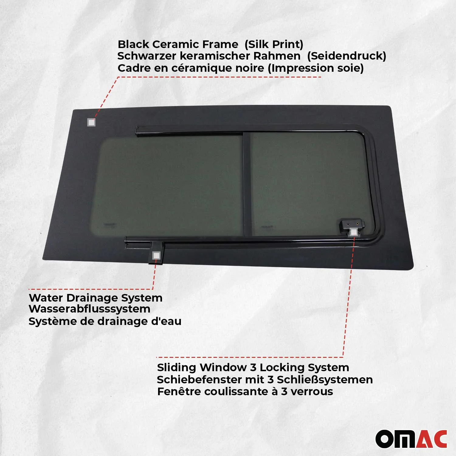 Schiebefenster Seitenfenster für Peugeot Expert Traveller 2016-2026 Links L1 - Image 5