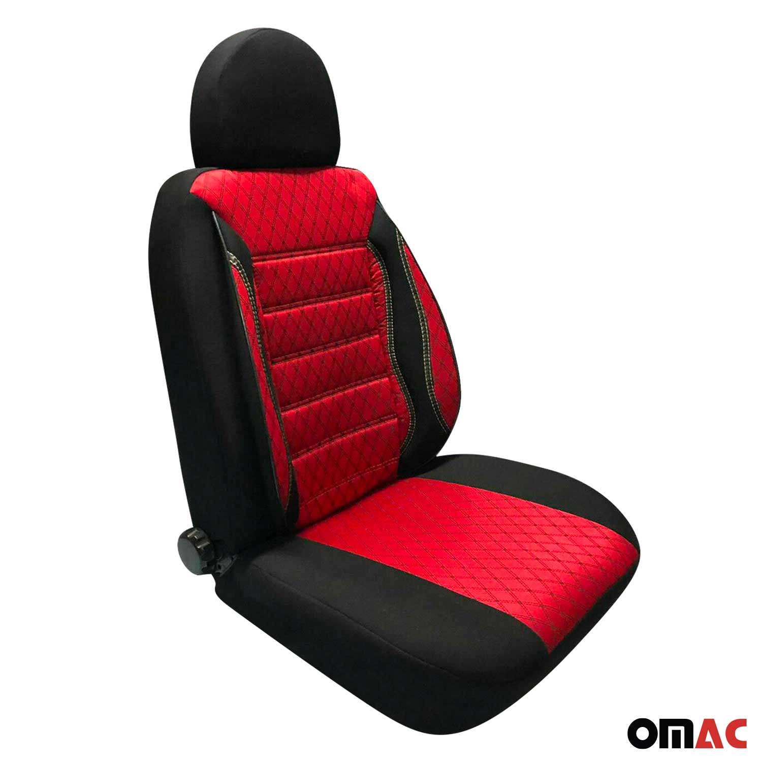 Sitzbezüge Schonbezüge für VW Taigo 2021-2026 Schwarz Rot 2 Sitz Vorne Satz - Image 7