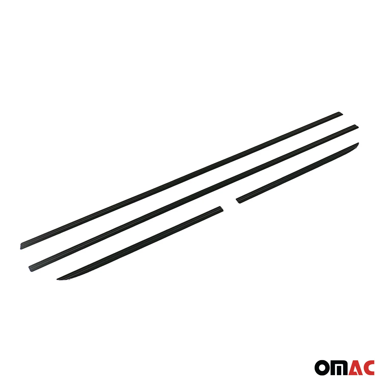 Seitentürleiste Türschutzleiste für Nissan Micra Note Leaf Alu Schwarz 4x - Image 5
