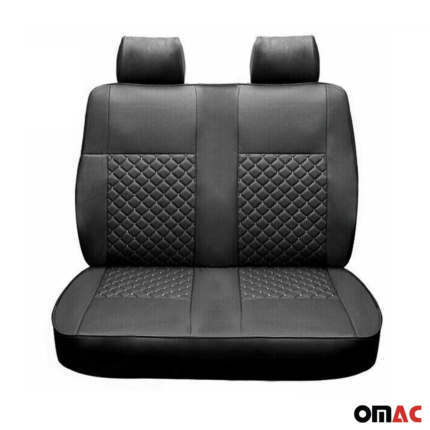 Sitzbezüge Schonbezüge für Ford Transit 2010-2013 Kunstleder Schwarz 2+1 - Image 8