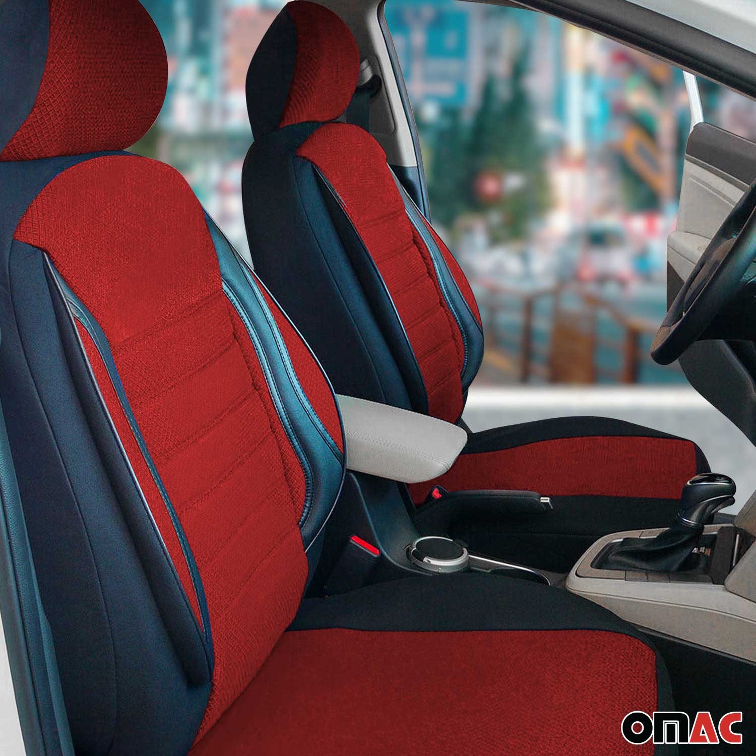 Schonbezüge Sitzschoner Sitzbezüge für Hyundai H-1 Travel Starex H100 Rot 5Sitz - Image 2