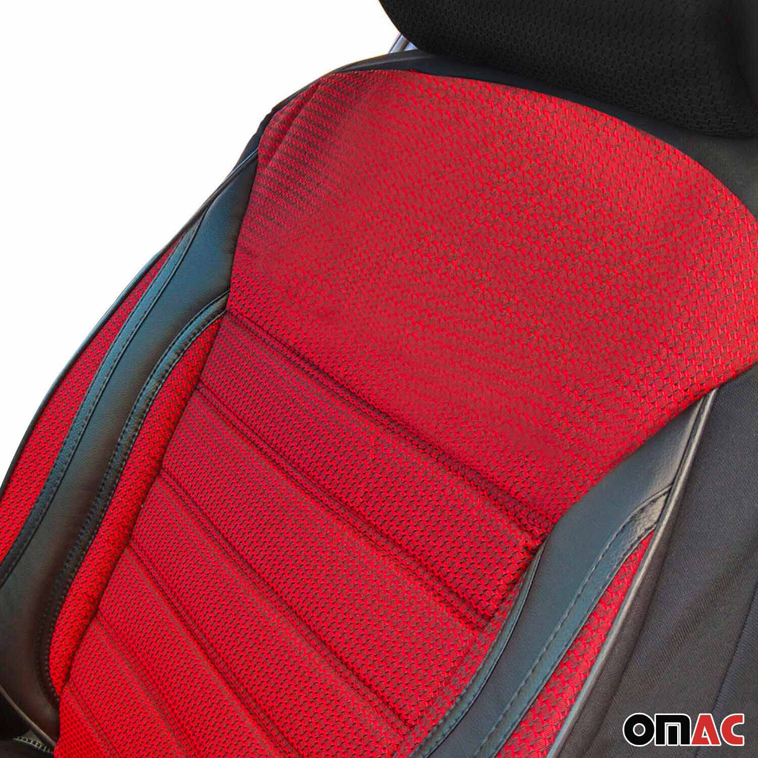 Schonbezüge Sitzschoner Sitzbezüge für Opel Combo Vivaro Arena Movano Rot 5Sitz - Image 9