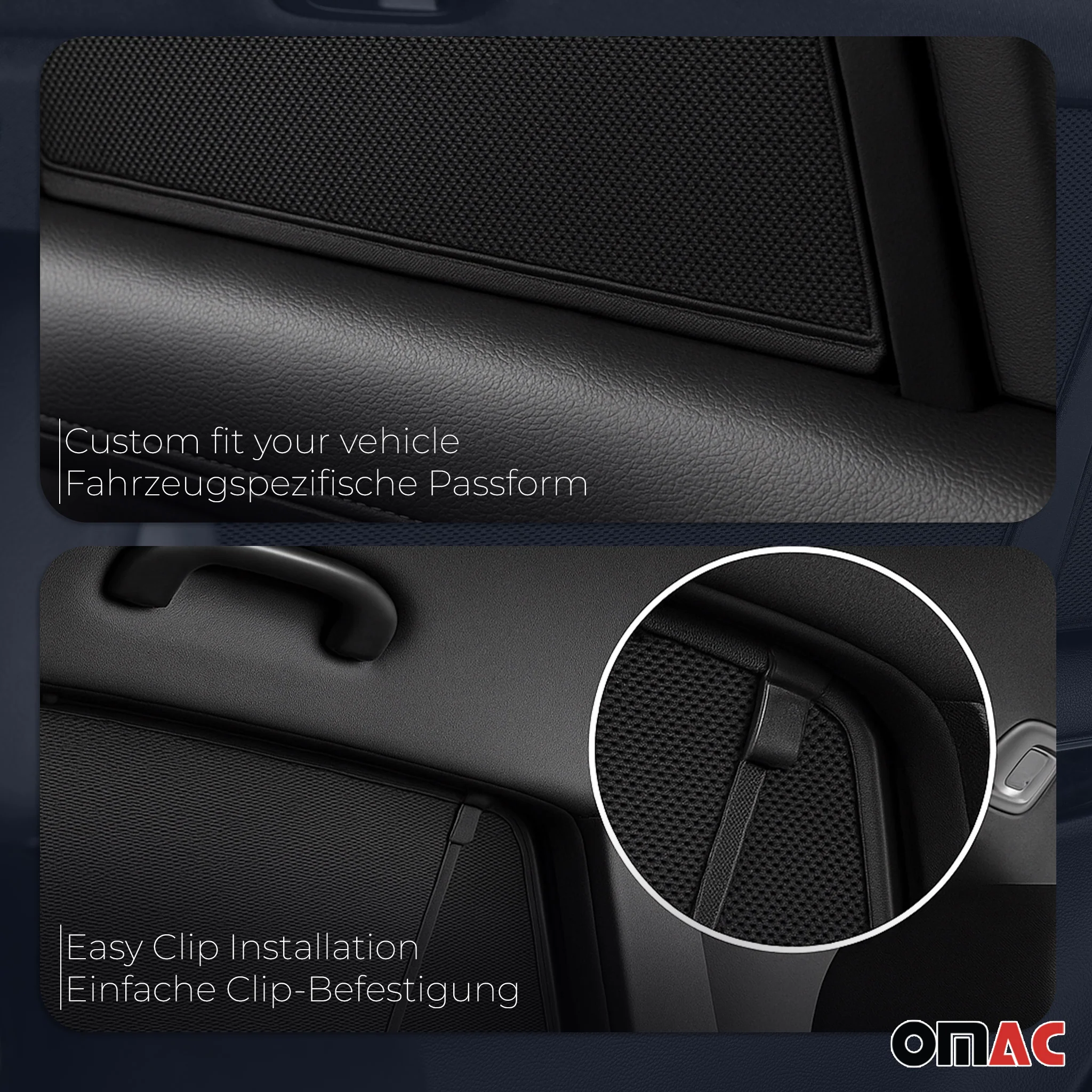 Sonnenschutz Blenden für VW Golf 2003-2008 Variant hintere Türen 2tlg - Image 4
