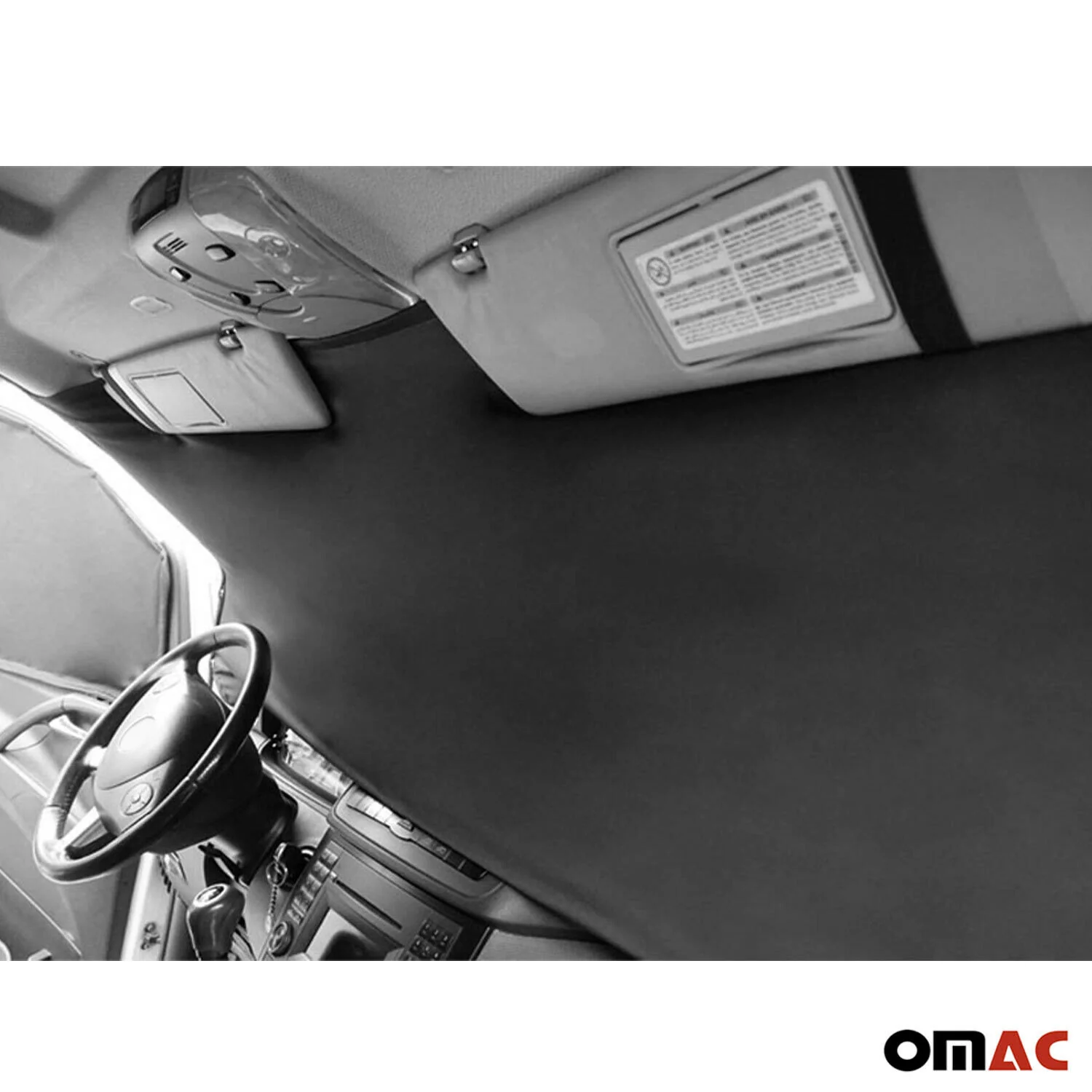 Frontscheibe Gardinen Maß Vorhänge für Renault Trafic 2001-2014 Schwarz 3tlg - Image 2