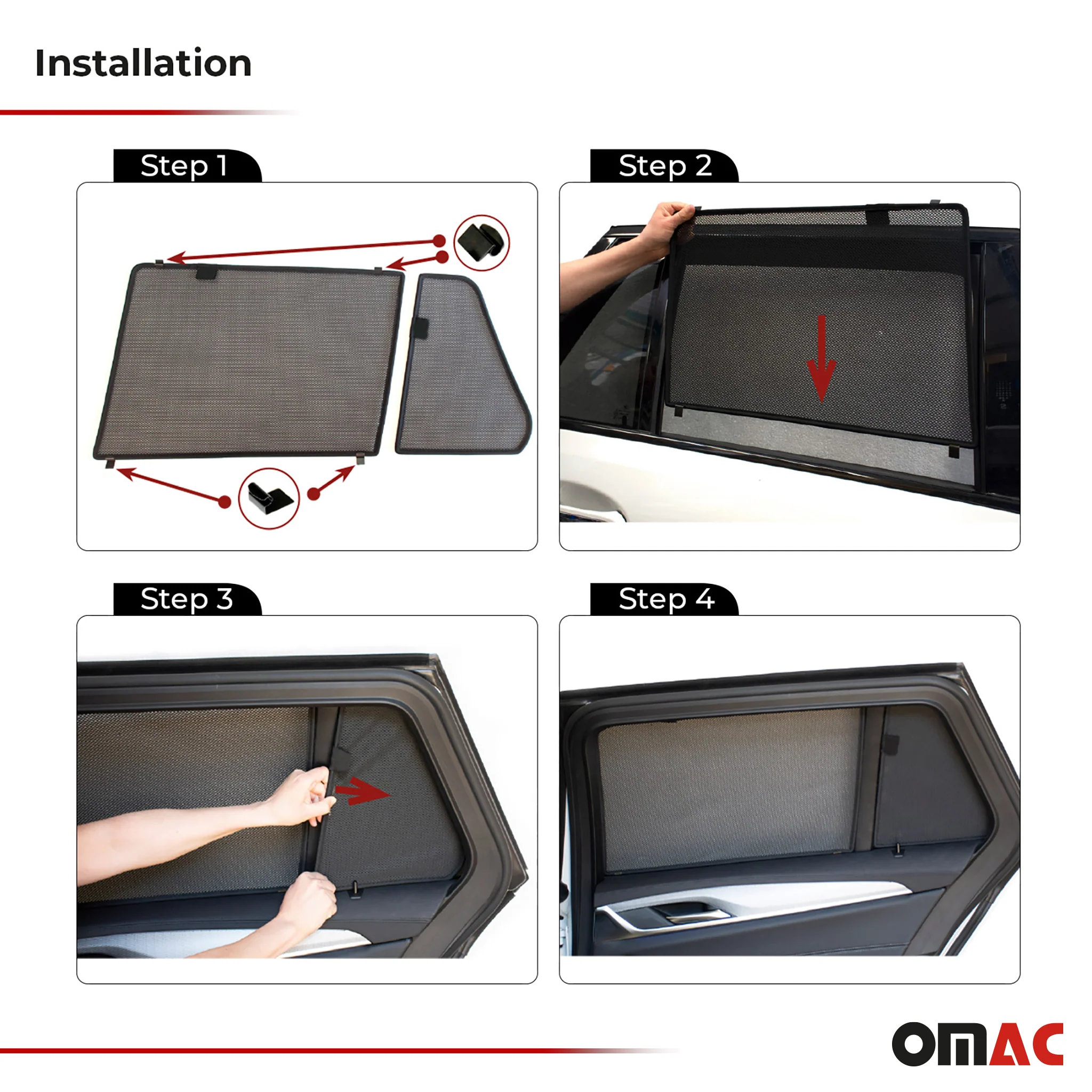 Sonnenschutz Seitenfenster für BMW 5er E60 M5 Limo 2003-2010 Heckscheibe 2tlg - Image 5