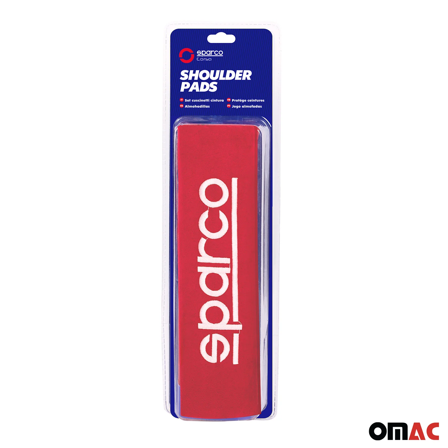 SPARCO Gurtschoner Gurtpolster Sicherheitsgurt Gurtschutz Autogurt Rot 2x - Image 4