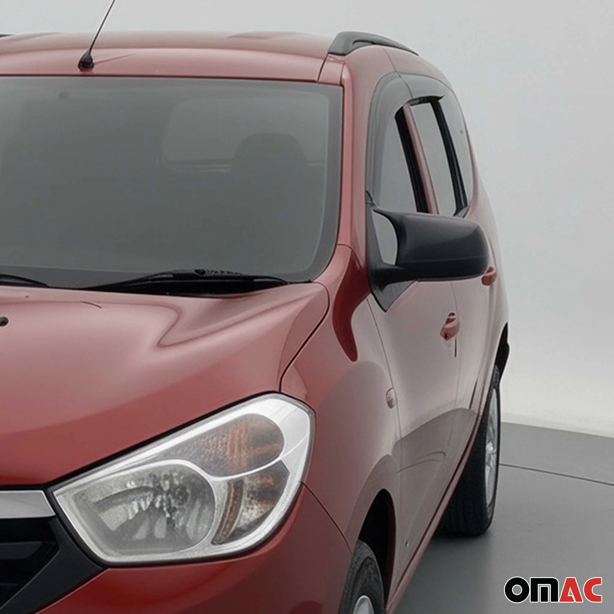 Spiegelkappen Spiegelabdeckung für Dacia Dokker 2012-2021 ABS Schwarz Glanz 2tlg - Image 3