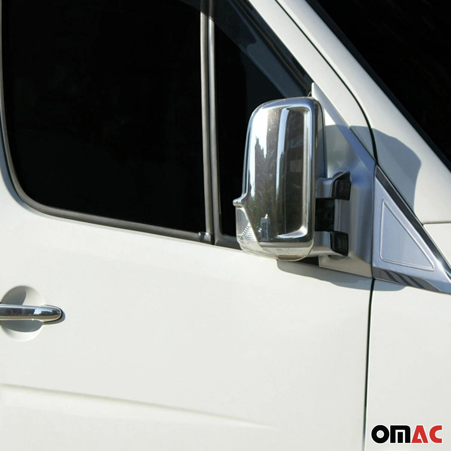 Spiegelkappen Spiegelabdeckung für VW Crafter 2006-2017 Chrom ABS Silber - Image 2