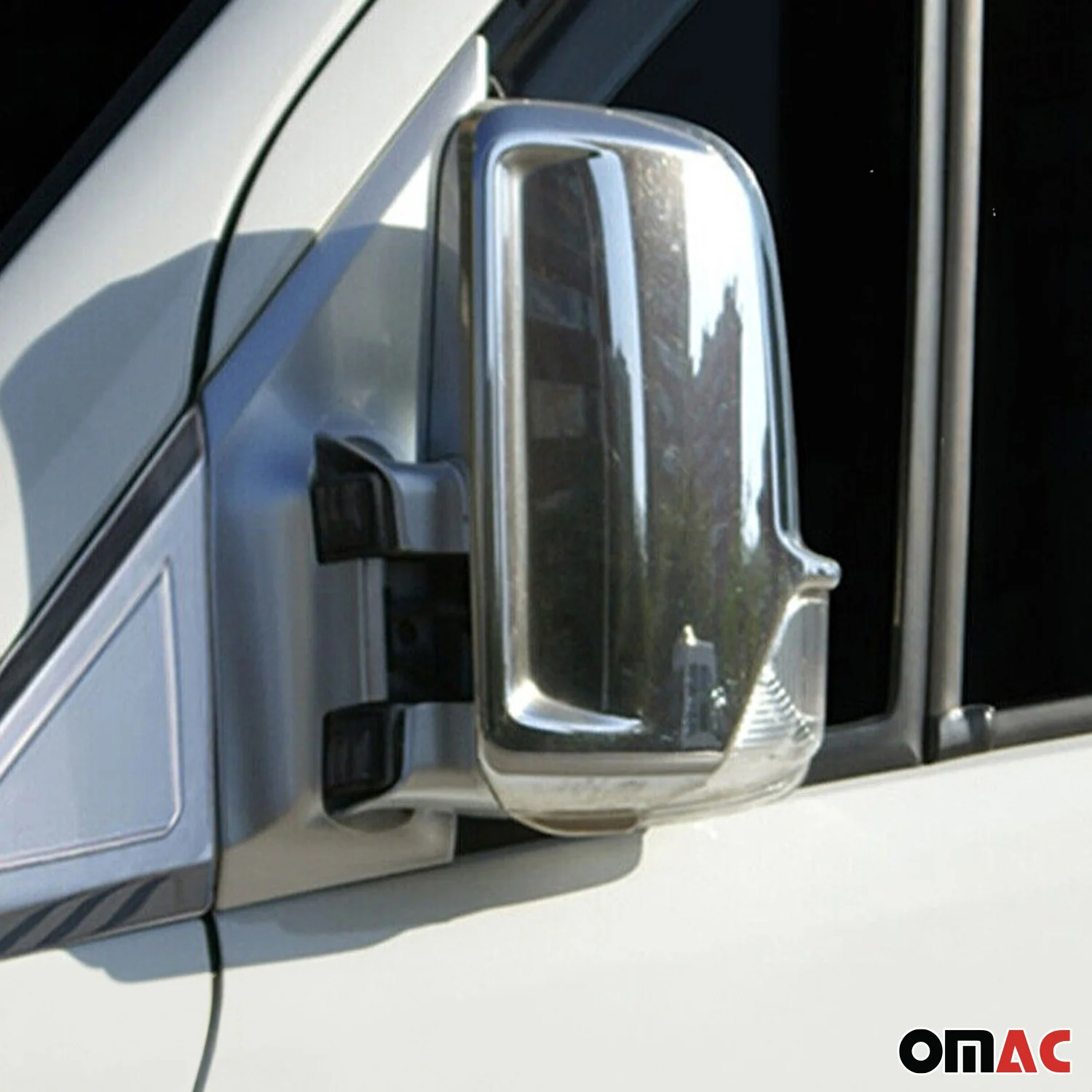 Spiegelkappen Spiegelabdeckung für VW Crafter 2006-2017 Chrom ABS Silber - Image 6