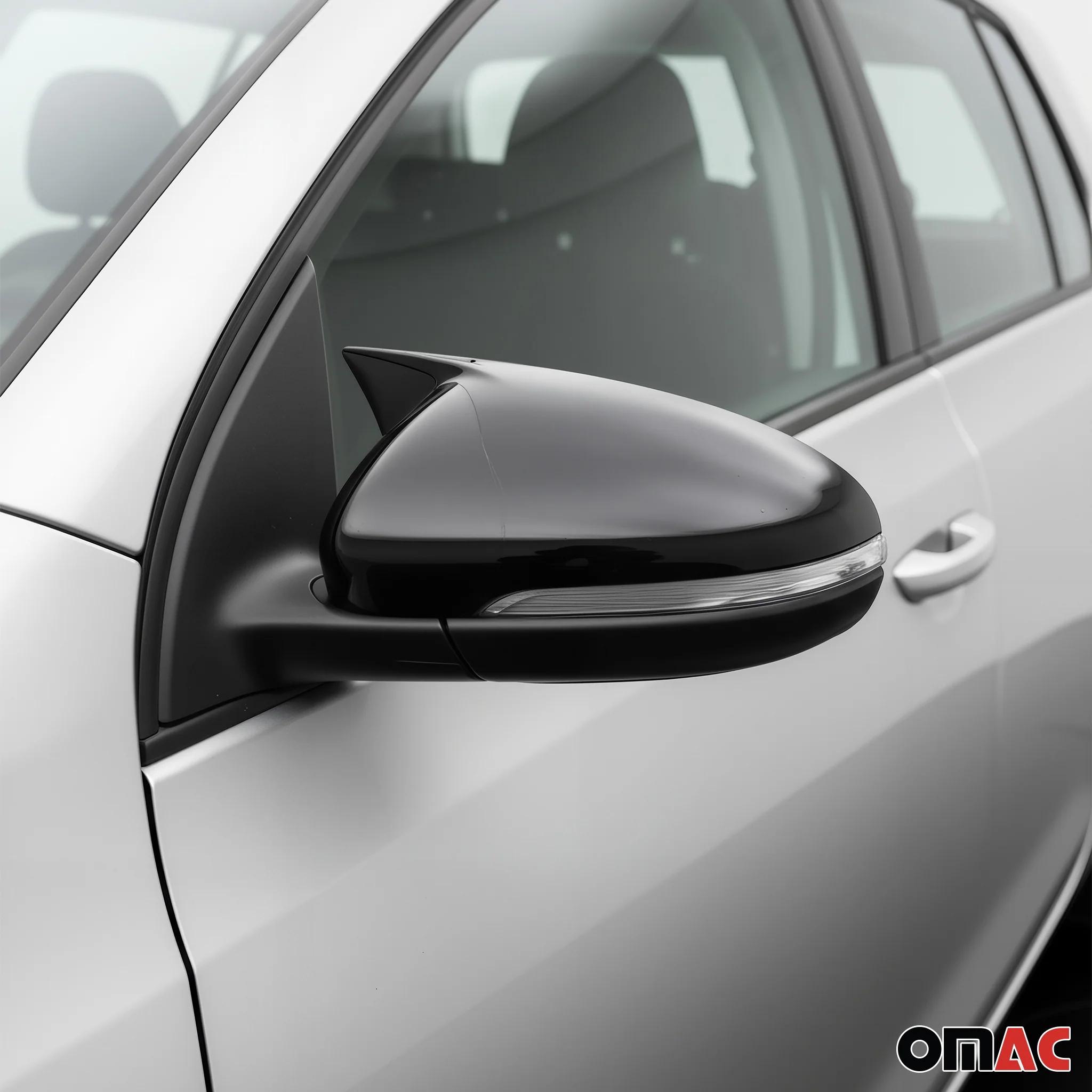Spiegelkappen Spiegelabdeckung für VW Eos 2011-2015 ABS Schwarz Glanz 2tlg - Image 3