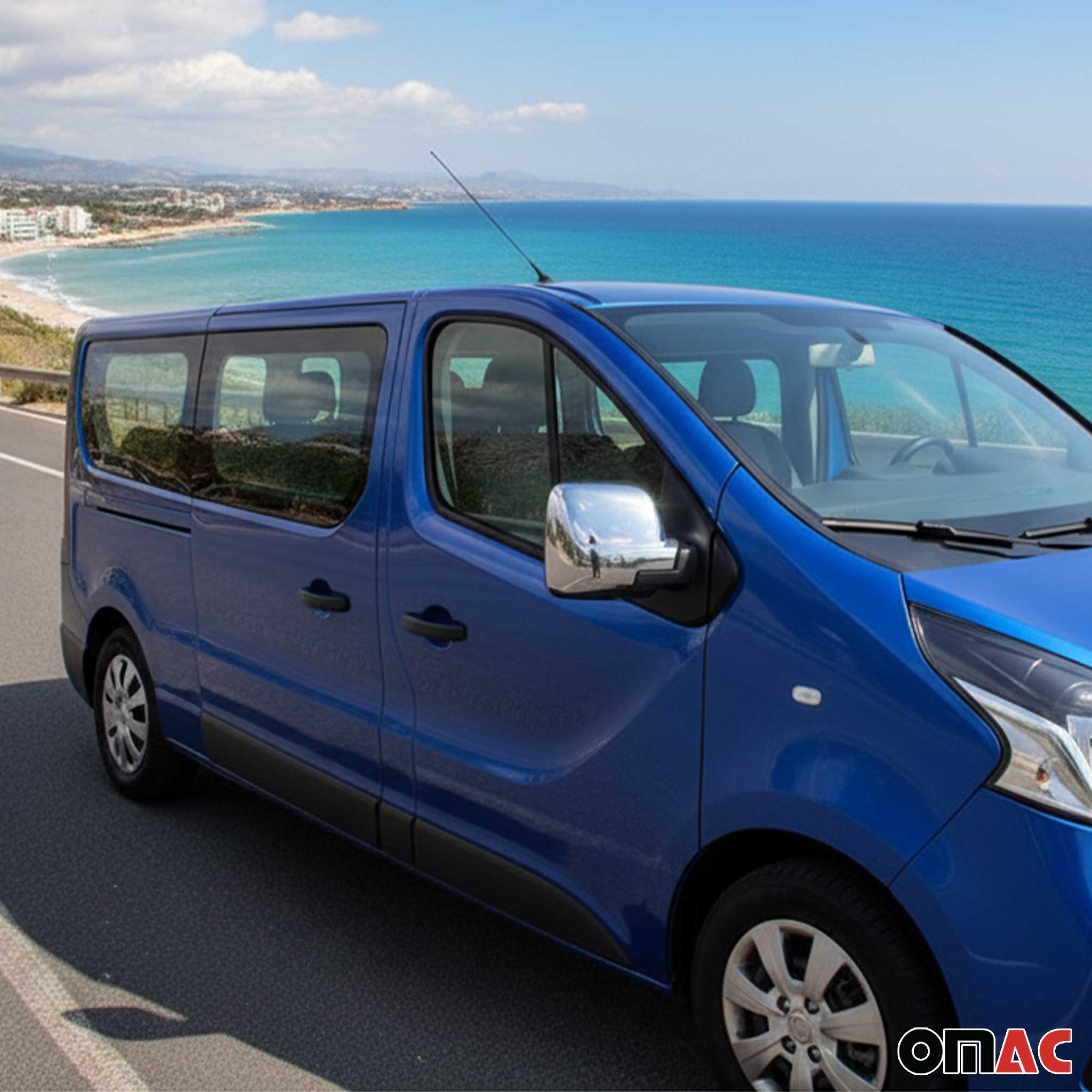 Spiegelkappen Spiegelabdeckung für Fiat Talento 2016-2024 Chrom ABS Silber 2tlg - Image 2