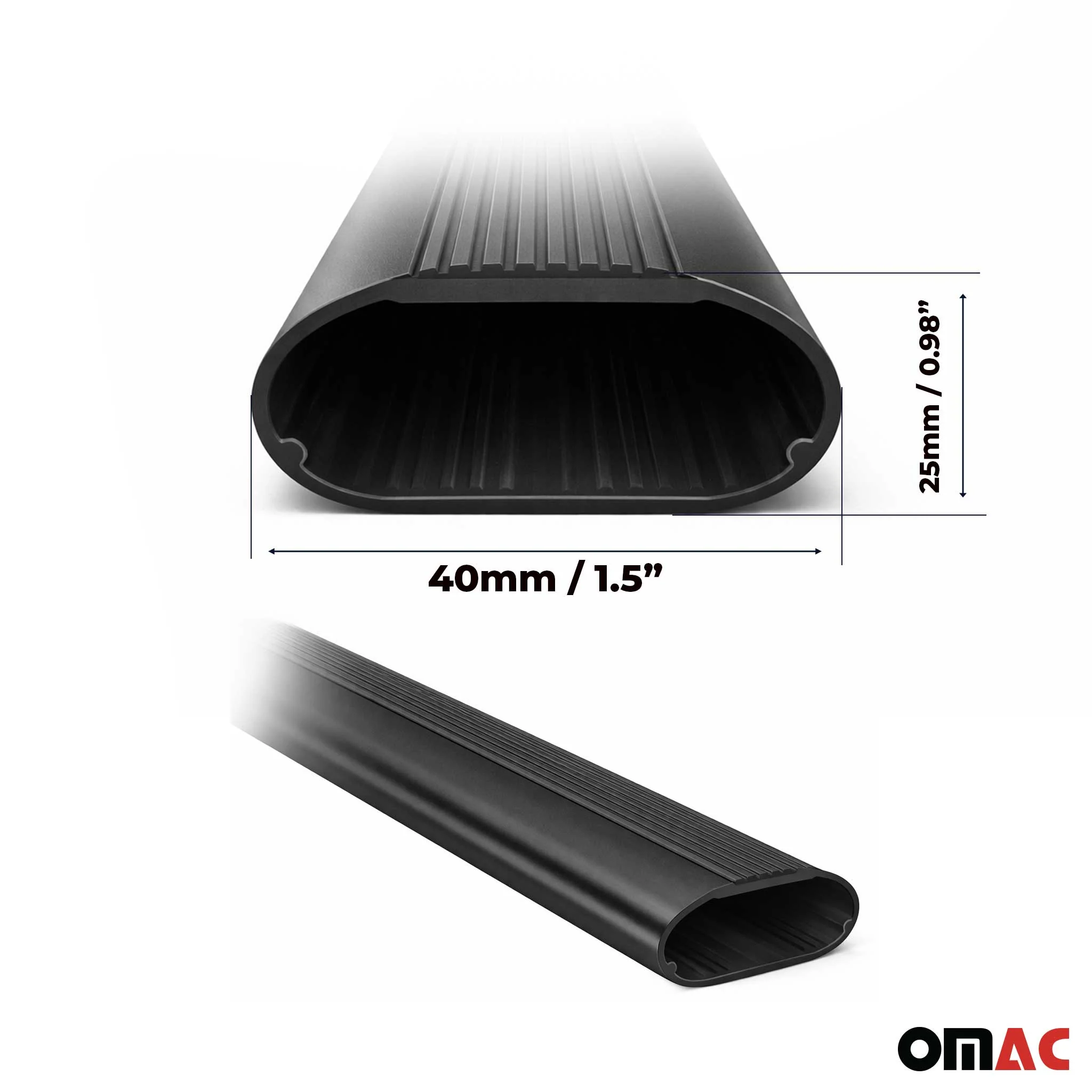 Stahl Dachträger für Mercedes 190 W201 1982-1993 TÜV Abschließbar 2tlg Schwarz - Image 3