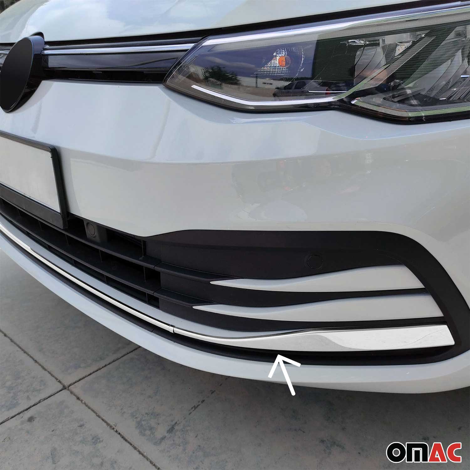Kühlergrill Leisten Grillleisten für VW Golf 8 Schrägheck 2019-2026 Chrom 3tlg - Image 3