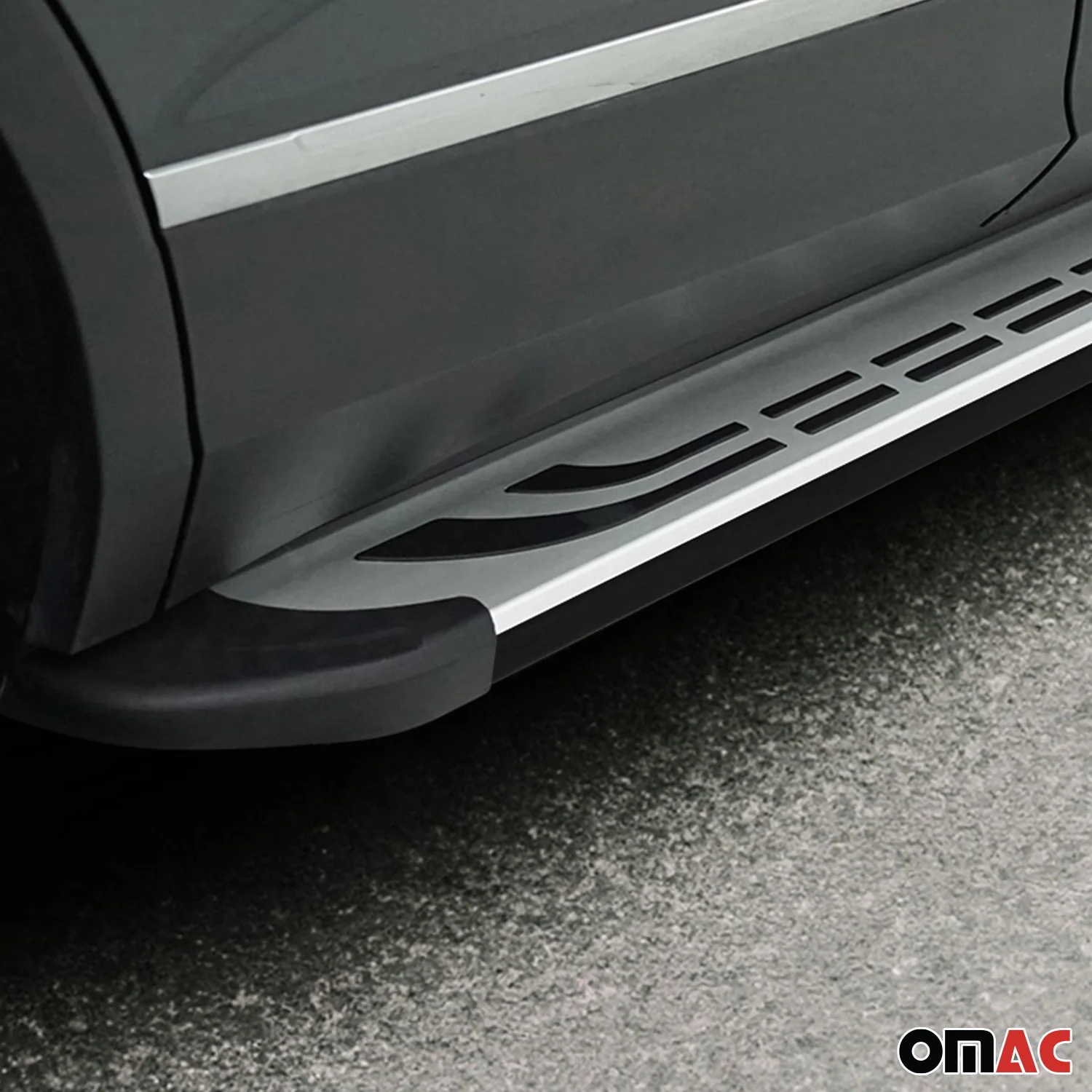 Trittbretter Schweller Seitenbretter für Opel Grandland 2021-2024 Schwarz Alu - Image 5