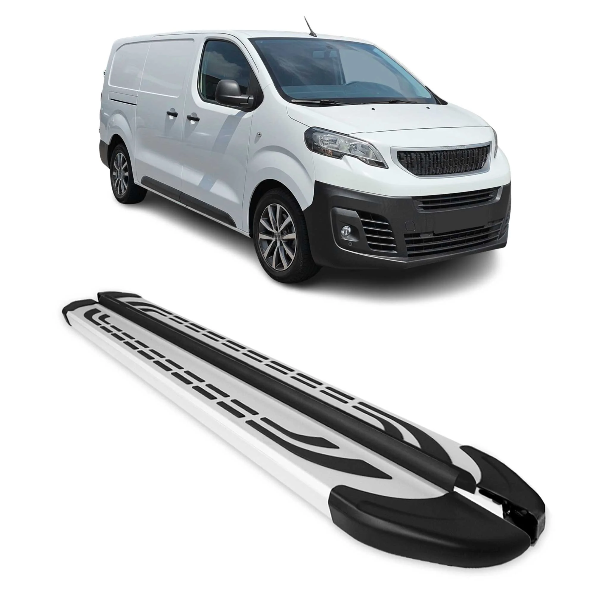 Trittbretter Schweller Seitenbretter für Peugeot Traveller 2016-2026 L2 L3 Alu