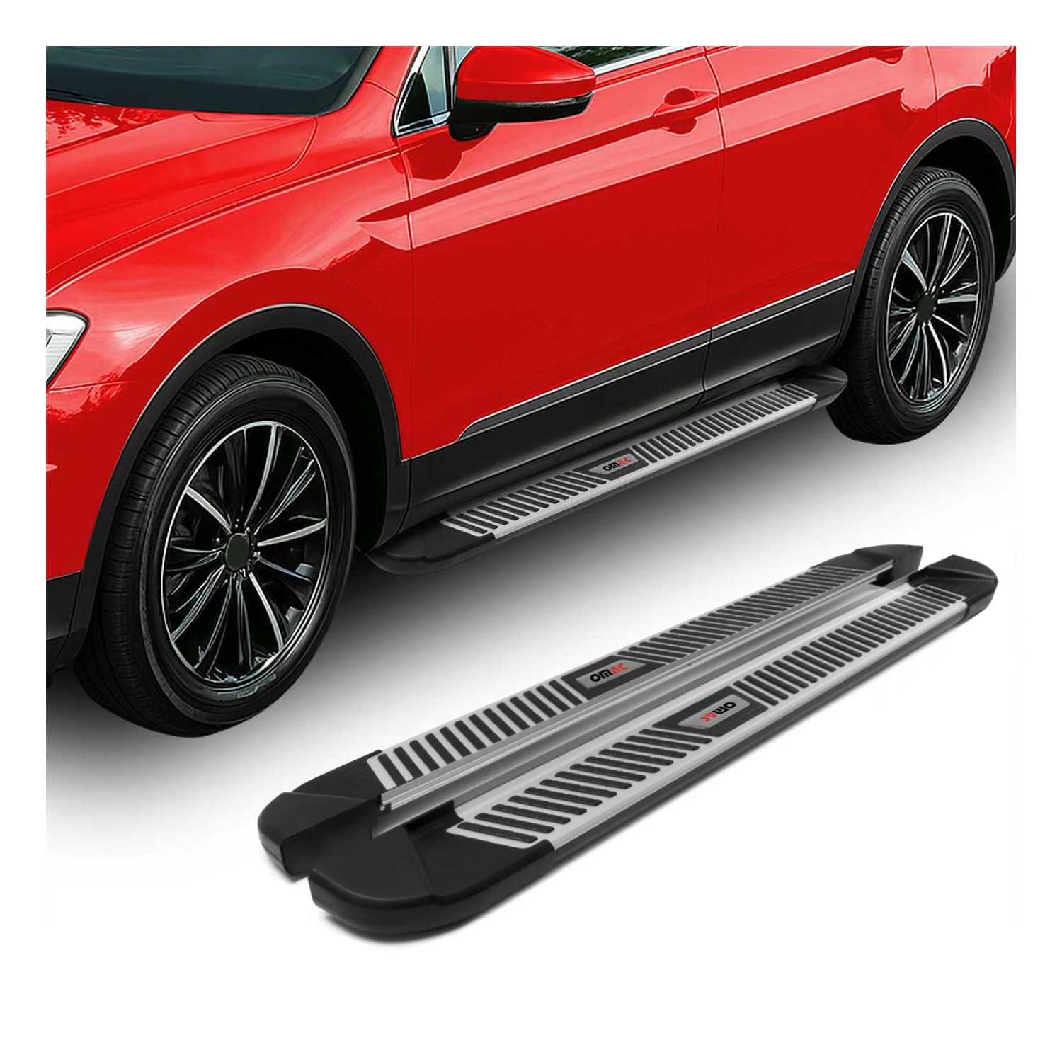 Trittbretter Seitenbretter Schweller für Opel Crossland X 2017-2024 Schwarz - Image 2