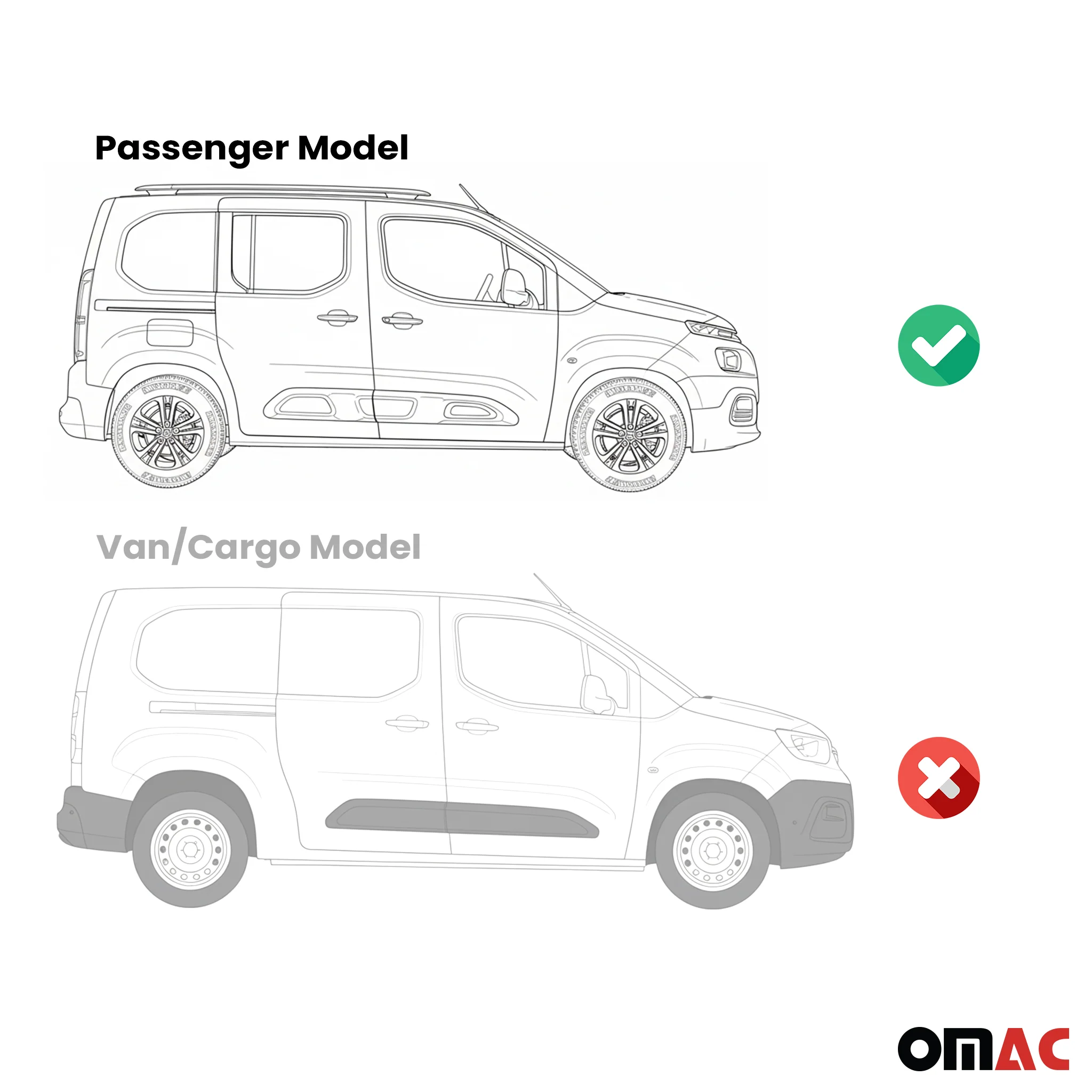 Seitenschweller Trittbretter Schweller für Citroen Berlingo L1 2018-26 Kombi Alu - Image 4