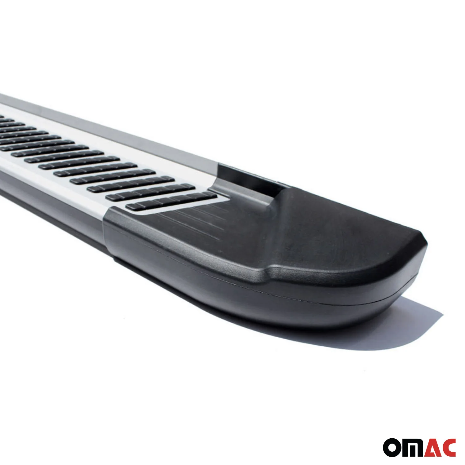 Trittbretter Seitenschweller für Citroën C-Crosser 2007-13 Alu Grau Schwarz 2tlg - Image 10