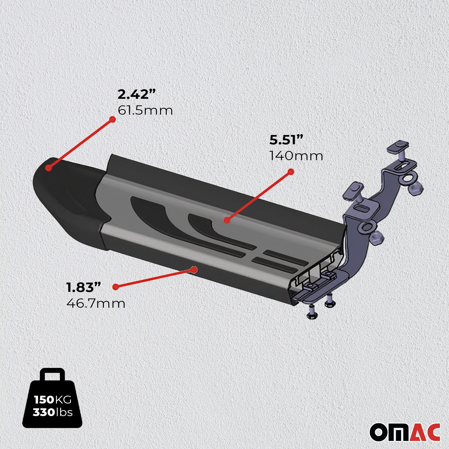 Trittbretter Seitenschweller für Citroen Jumpy 2006-2016 L1 Kurzer Schwarz - Image 7