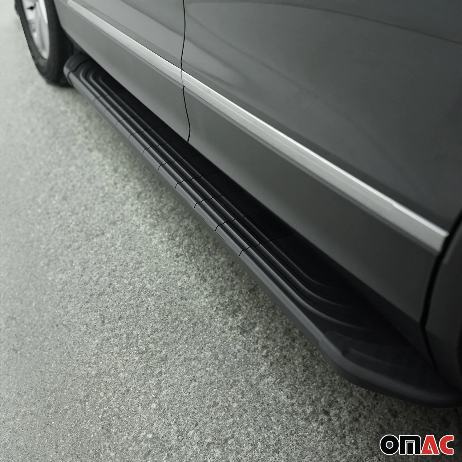 Trittbretter Seitenschweller für Ford Transit Custom 2012-2022 L1 Alu Schwarz - Image 11
