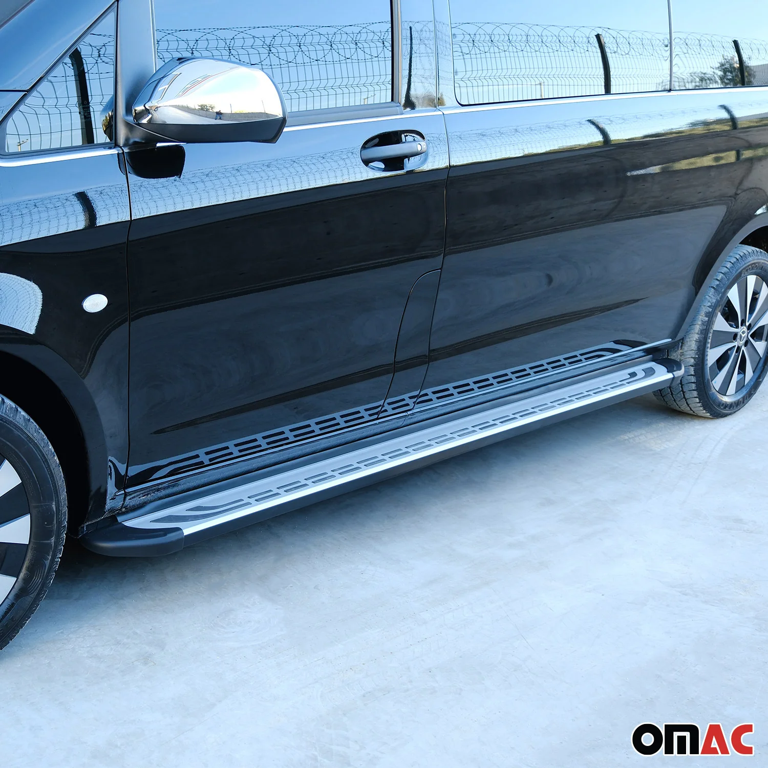 Trittbretter Seitenschweller für MG ZS 2017-2026 Silber Schwarz Aluminium 2 tlg - Image 11