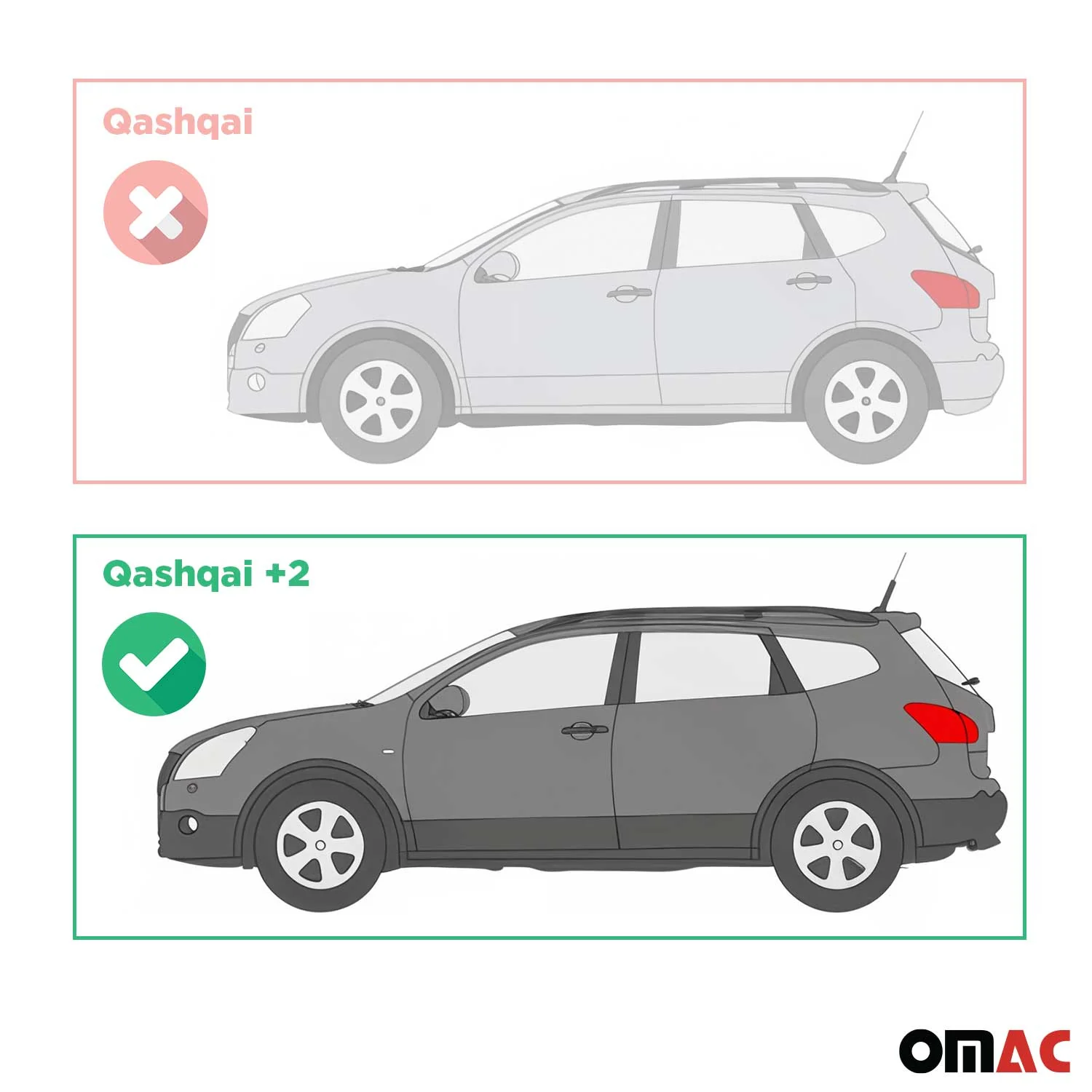 Seitenschweller Trittbretter für Nissan Qashqai +2 NJ10 2008-2014 Alu Grau - Image 4