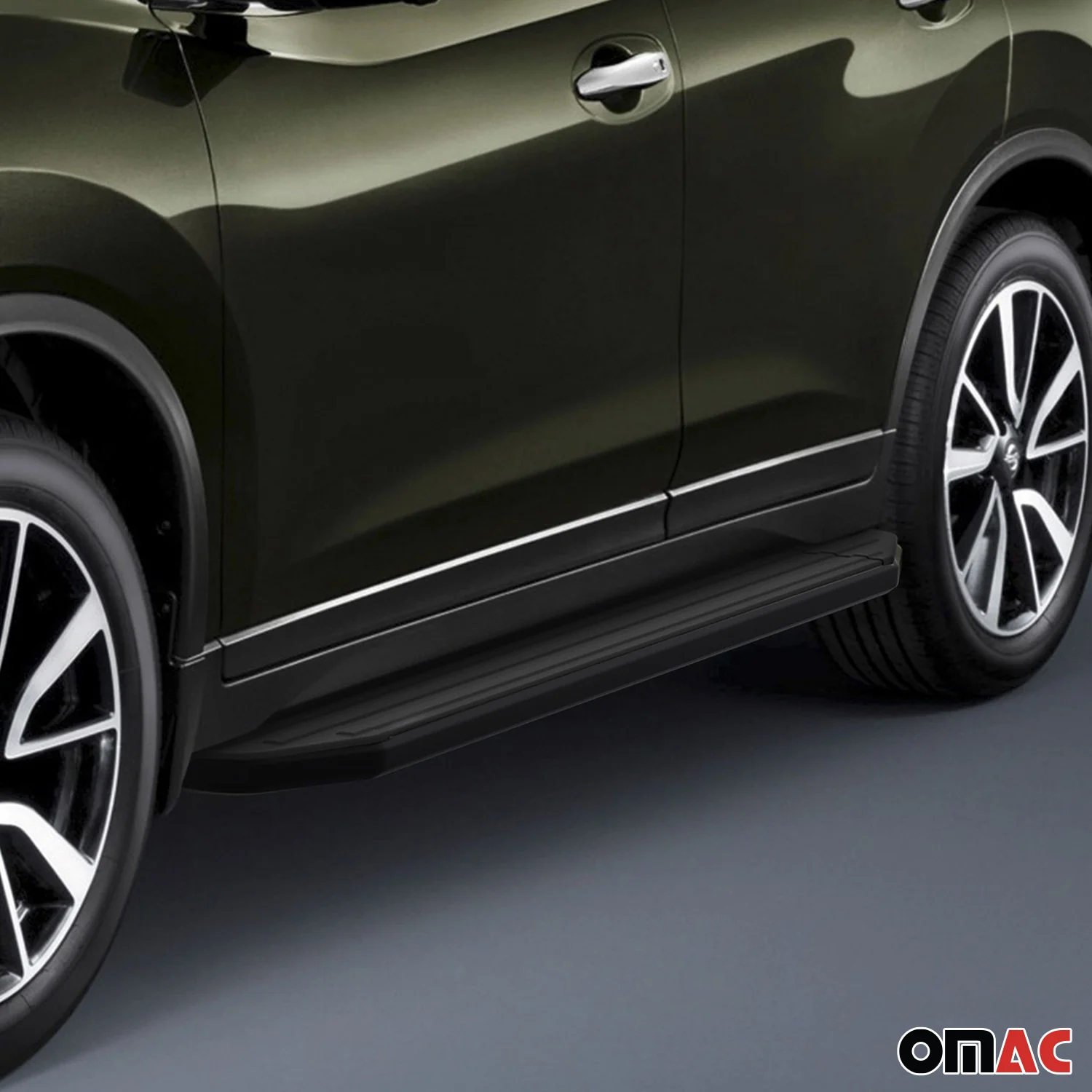 Trittbretter Seitenschweller für Nissan Qashqai J10 2006-14 ABE Schwarz Alu - Image 7