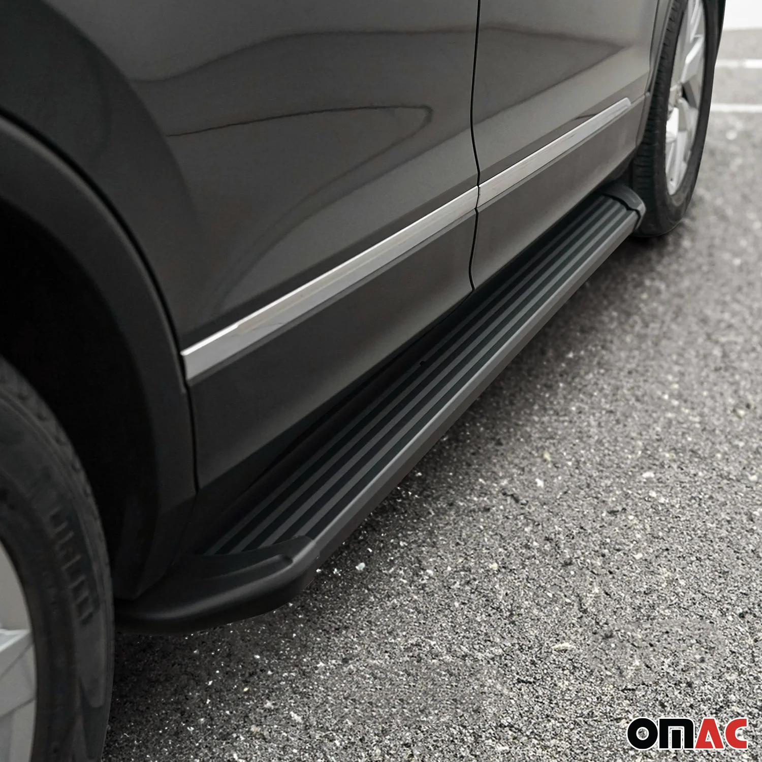 Seitenschweller Trittbretter Schweller für Renault Kangoo 1999-2008 Alu Schwarz - Image 3