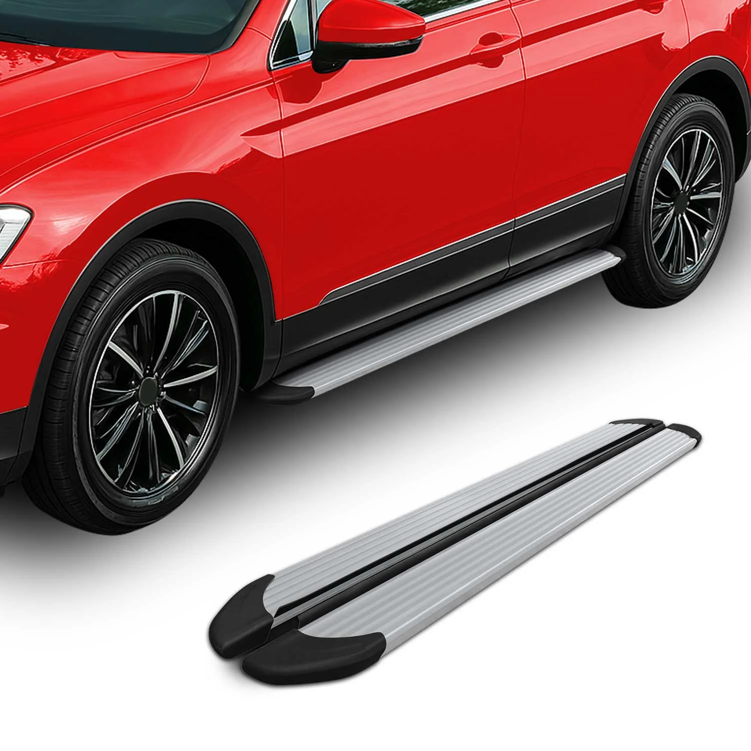 Seitenschweller Trittbretter Schweller für VW Caddy 2003-2020 L1 Kurzer Silber - Image 2