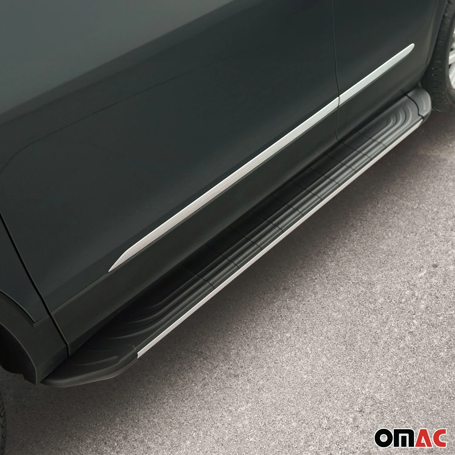 Trittbretter Seitenschweller für VW Tiguan 2007-2016 Aluminium Schwarz Silber 2x - Image 3