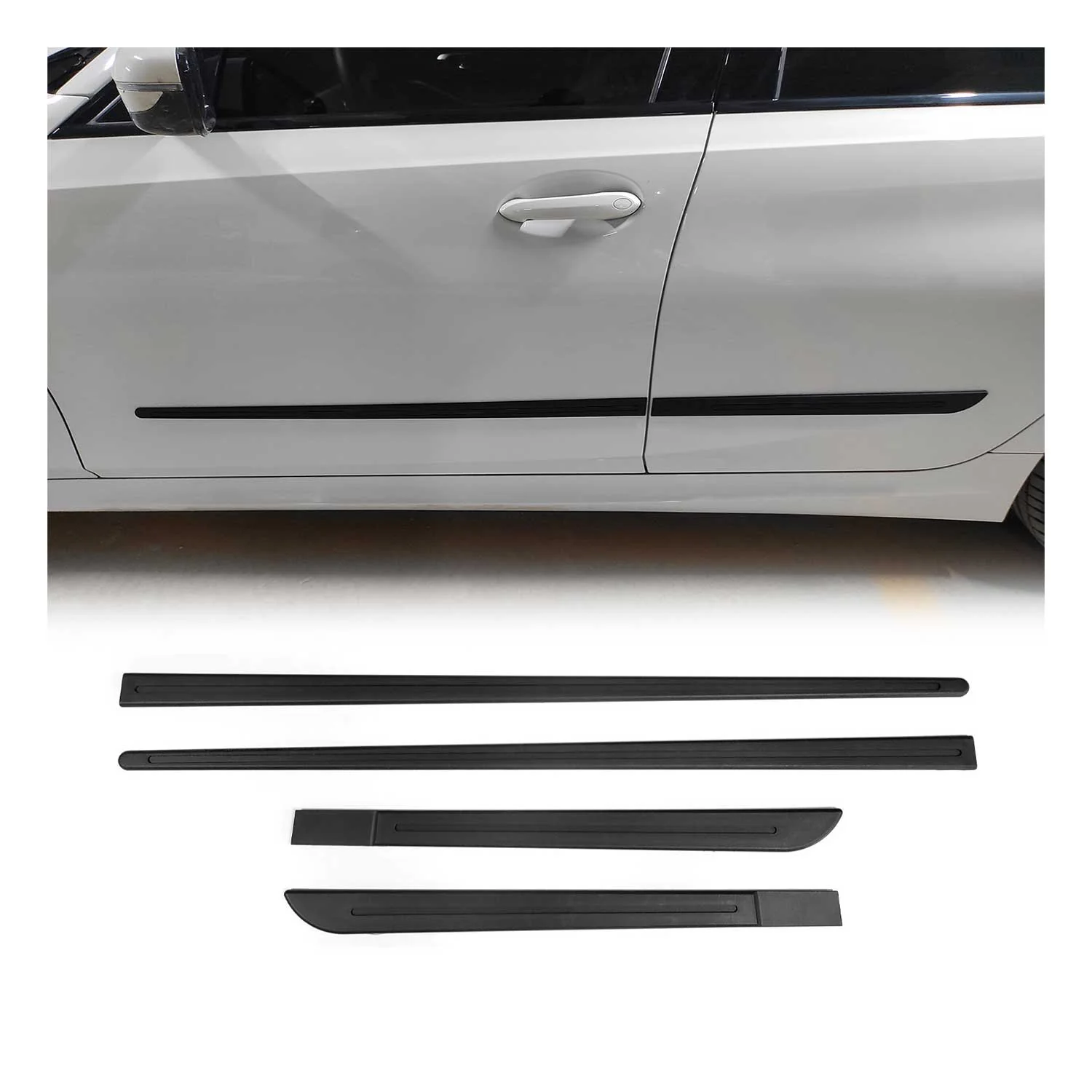 Seitentürleiste Türleisten Türschutzleisten für Chevrolet Captiva ABS Chrom Matt