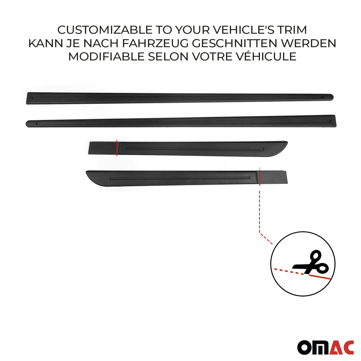 Seitentürleiste Türleisten Türschutzleisten für Chevrolet Captiva ABS Chrom Matt - Image 6