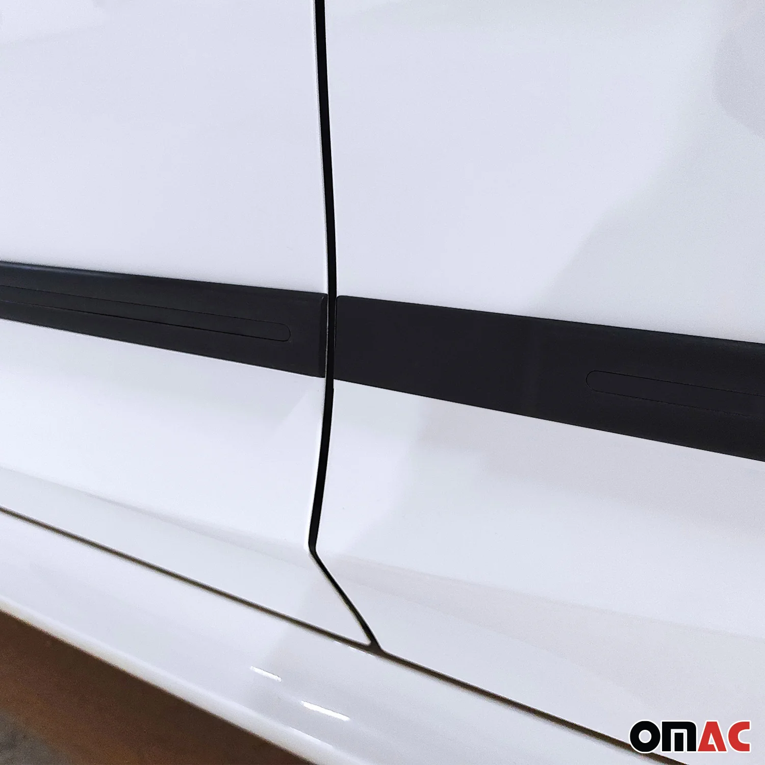 Seitentürleiste Türleisten Türschutzleisten für VW Jetta ABS Matt Schwarz 4x - Image 8