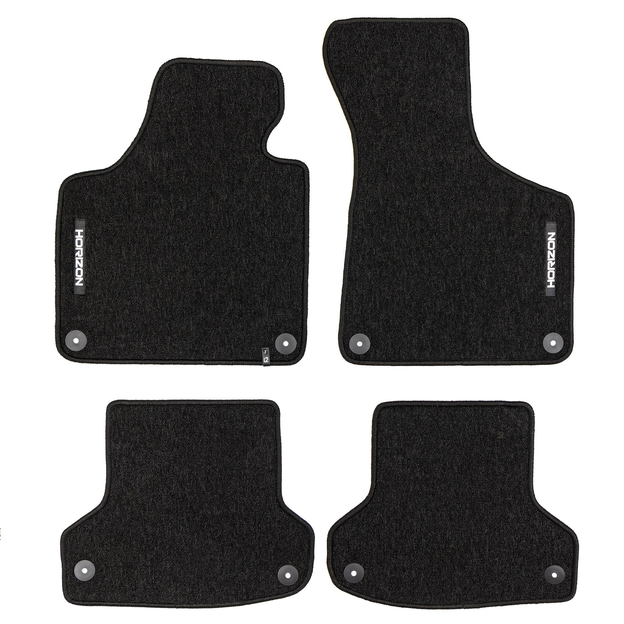 Velours Fußmatten für Audi A3 8P 2003-2013 Autoteppich Automatten Schwarz 4 tlg